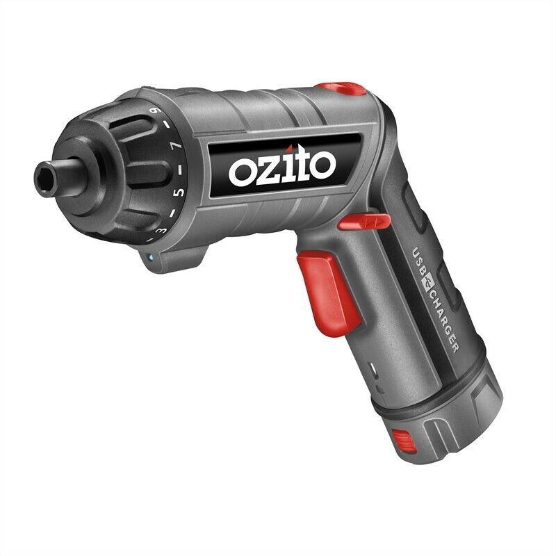 New Ozito 3.6V Screwdriver Torch With USB Charging Base DIY tradie