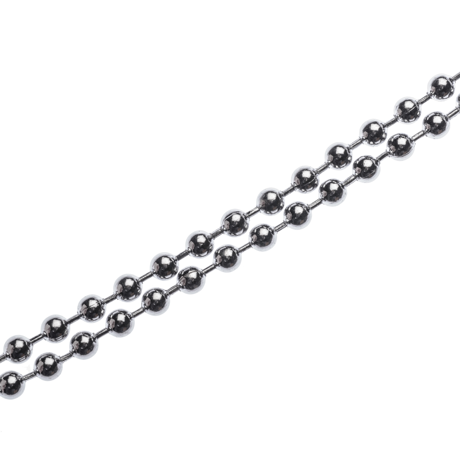 Zenith 3.2mm x 2.5m Chrome Plated Bead Chain Rissamelt