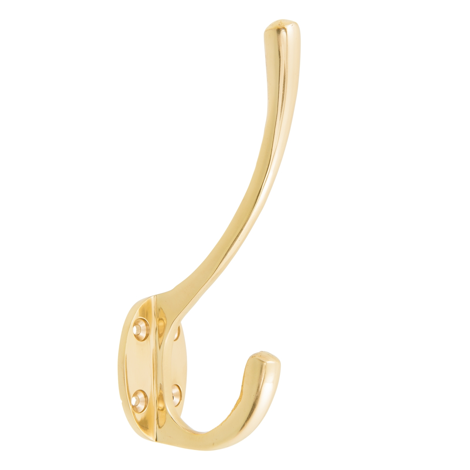 Zenith 135mmm Polished Brass Round Robe Hook Rissamelt