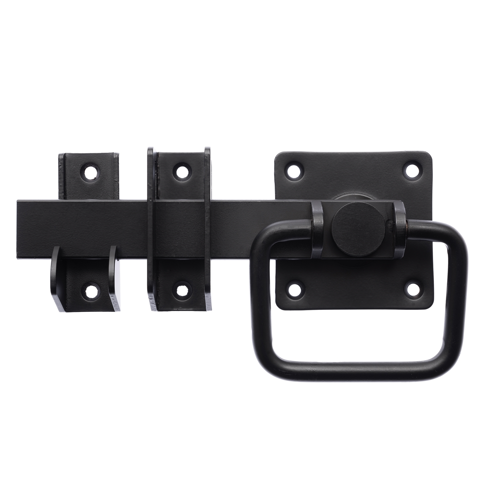 Zenith Matte Black Ring Pull Gate Latch Rissamelt