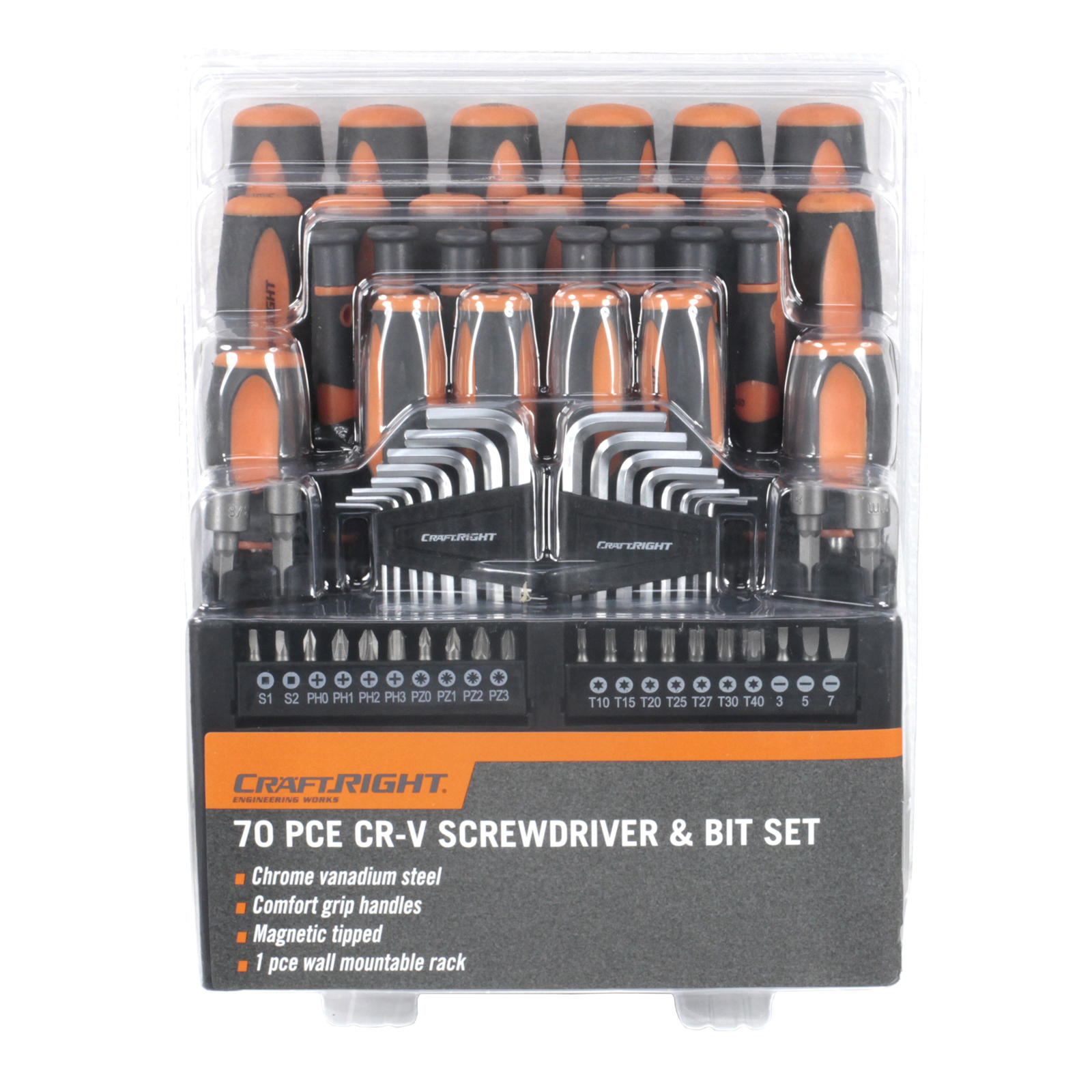 Craftright 70 Piece Screwdriver Set Rissamelt