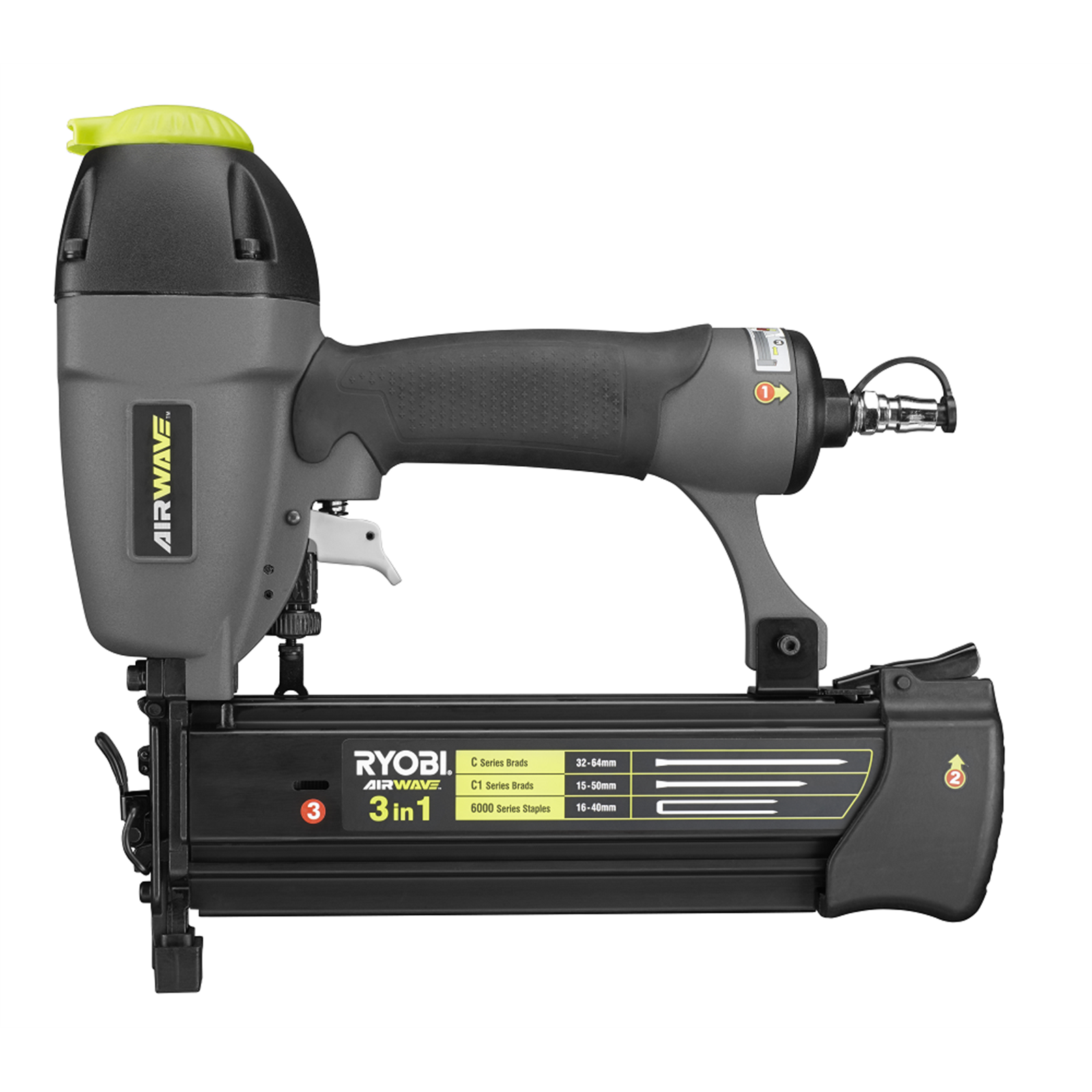 Ryobi Airwave 3 In 1 Air Brad Nailer And Stapler Rissamelt
