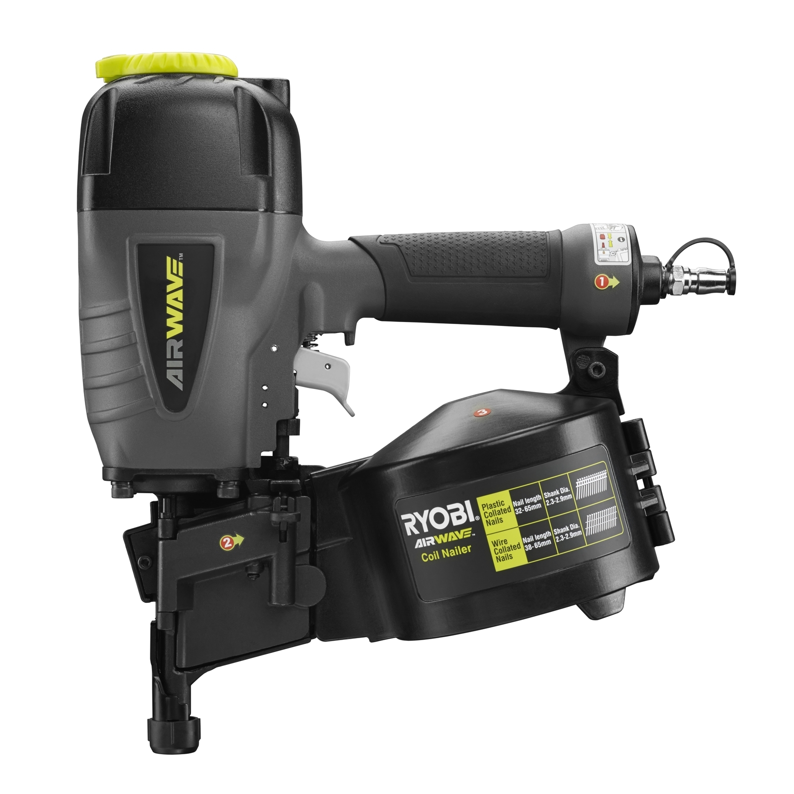 Ryobi Airwave Coil Nailer Rissamelt