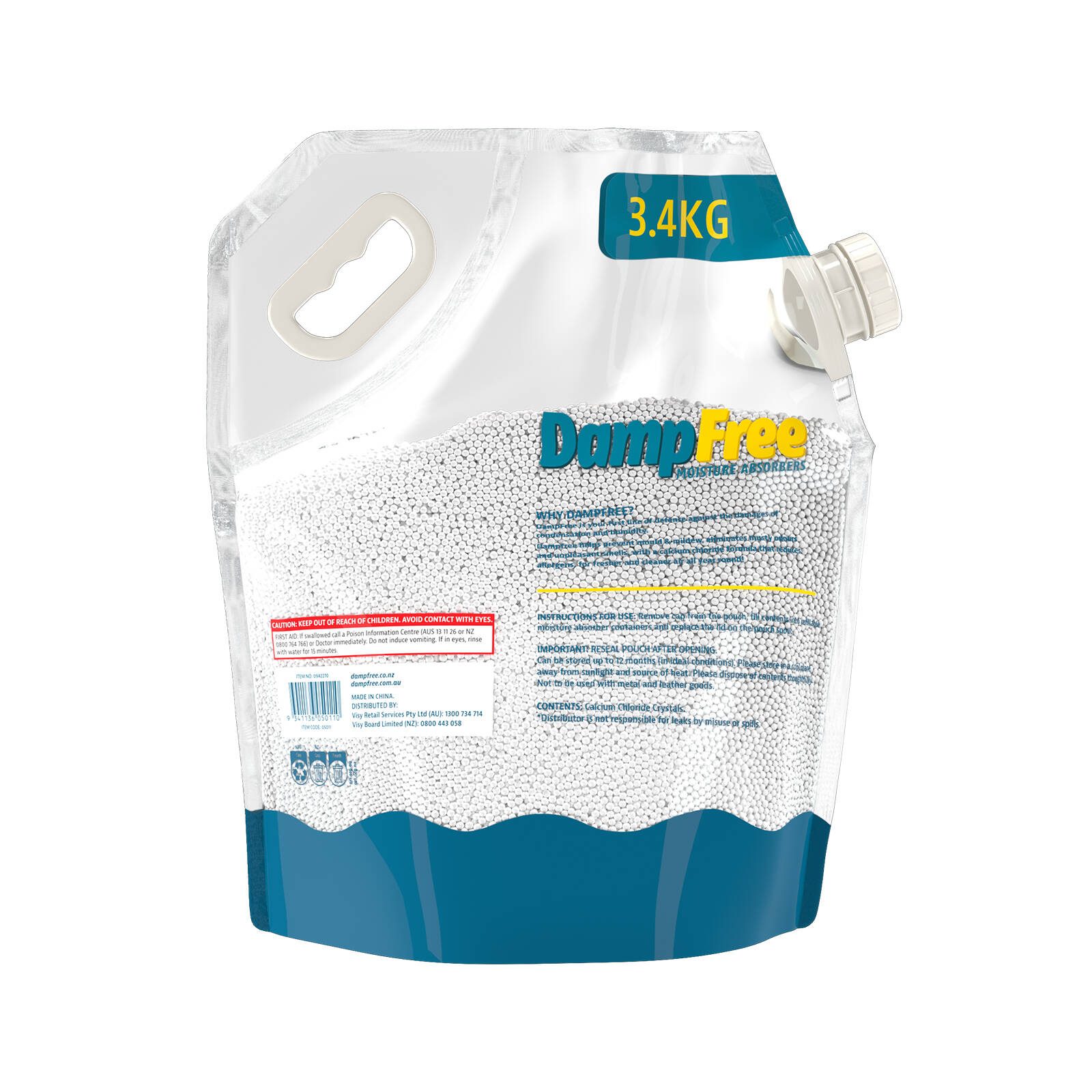 Dampfree 3.4kg Moisture Absorber Refill Pouch - Image 2