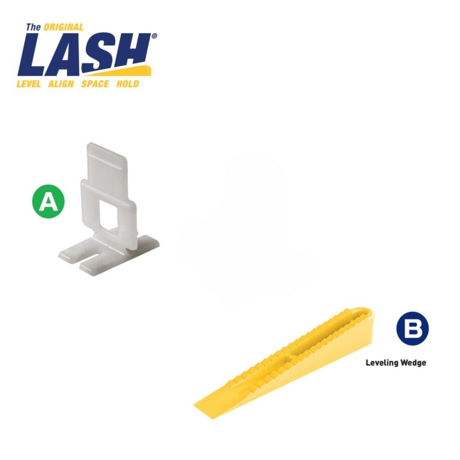 QEP Lash Flat Tile 1.5mm Levelling Clips - 100 Pack - Image 2
