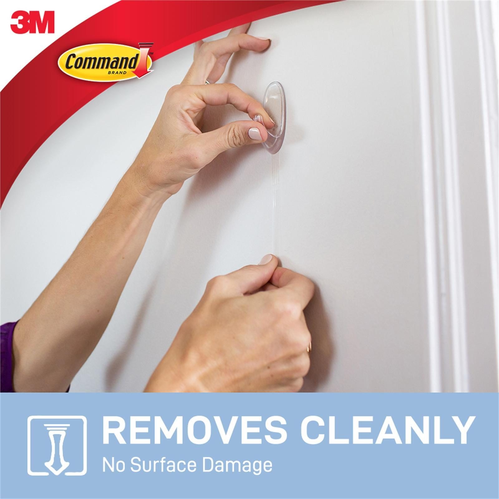 Command™ Large Clear Adhesive Wall Hook - 1 Pack - Image 4