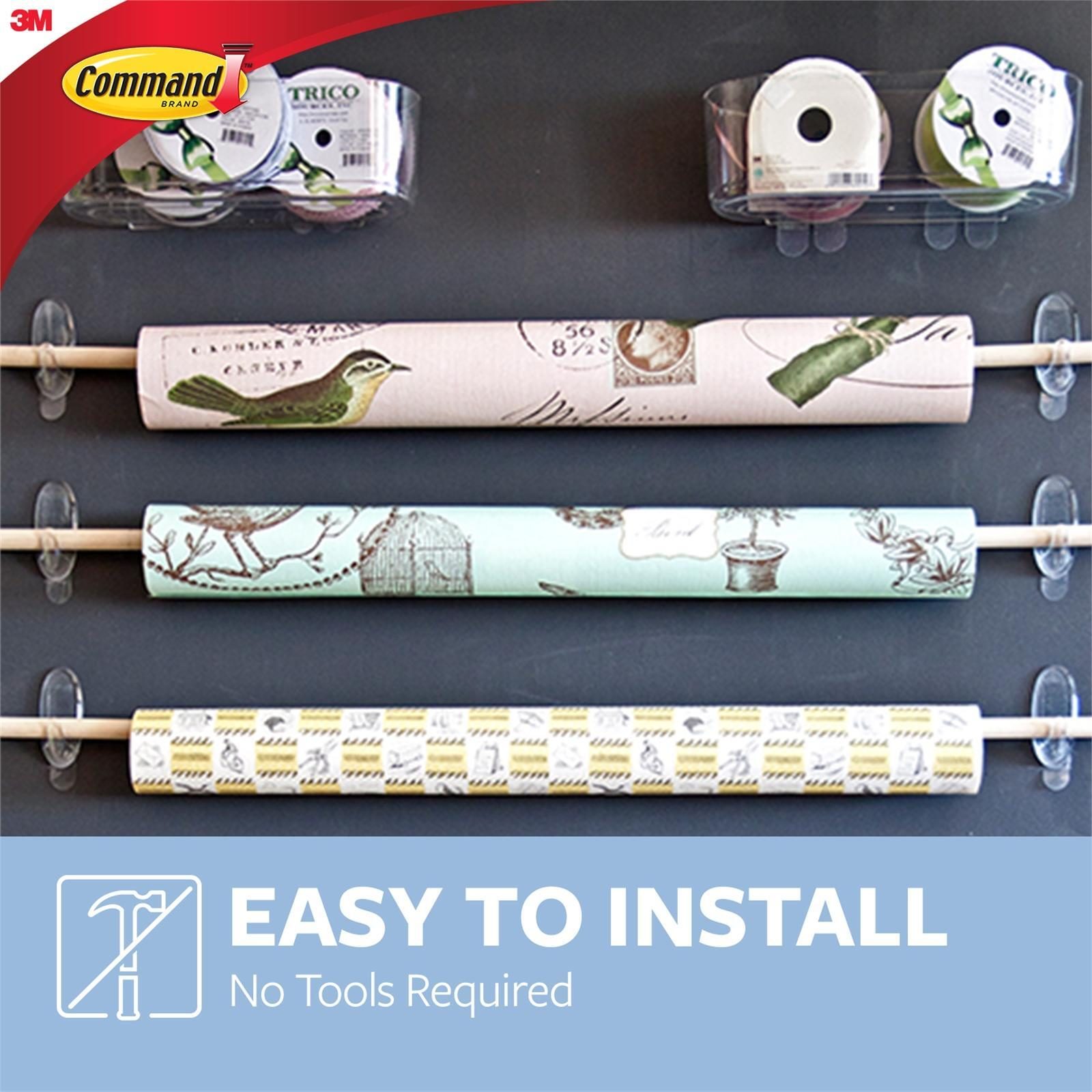 Command™ Large Clear Adhesive Wall Hook - 1 Pack - Image 6
