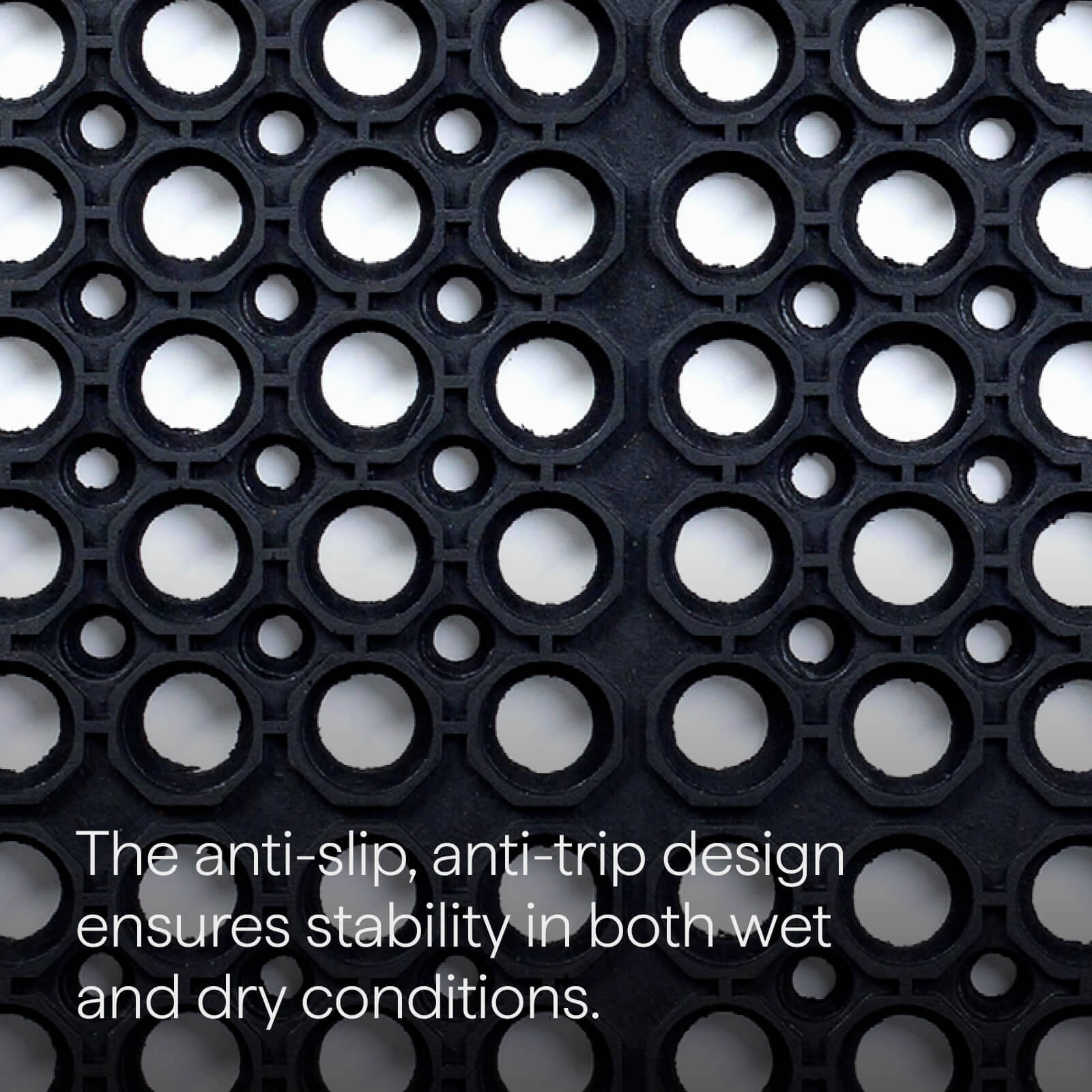 Kenova 600 x 900mm Black Anti Slip Honeycomb Mat - Image 6