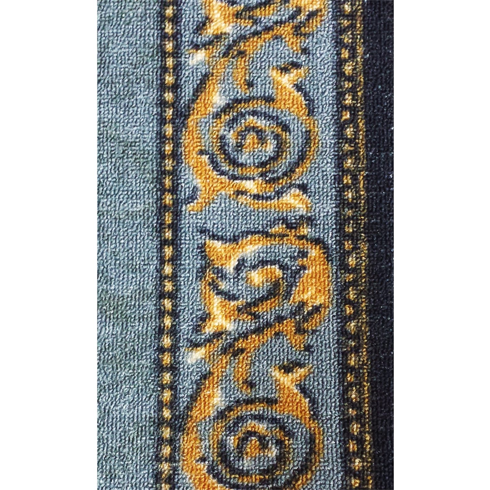 Ideal DIY 67 x 294cm Gold Leaf Grey Loop Pile Carpet Runner - Image 3