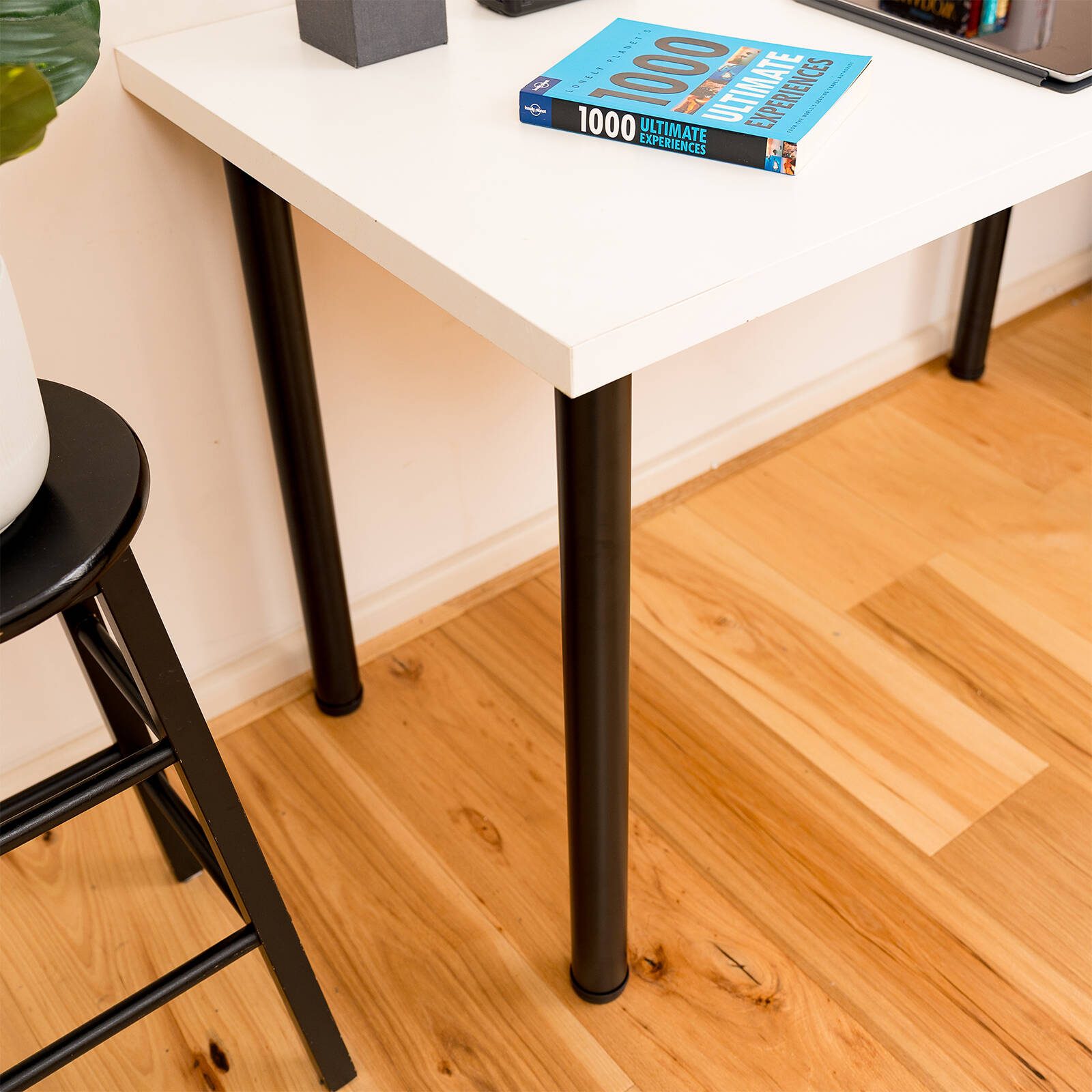 Taskmaster 700 x 50mm Black Steel Table Leg - Image 5
