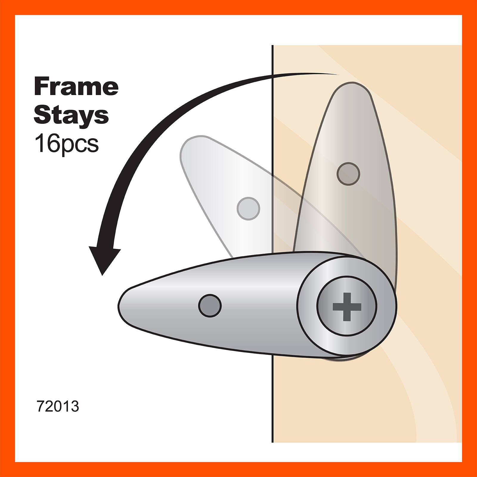 Everhang Nickel Plated Picture Frame Stay - 16 Pack - Image 3