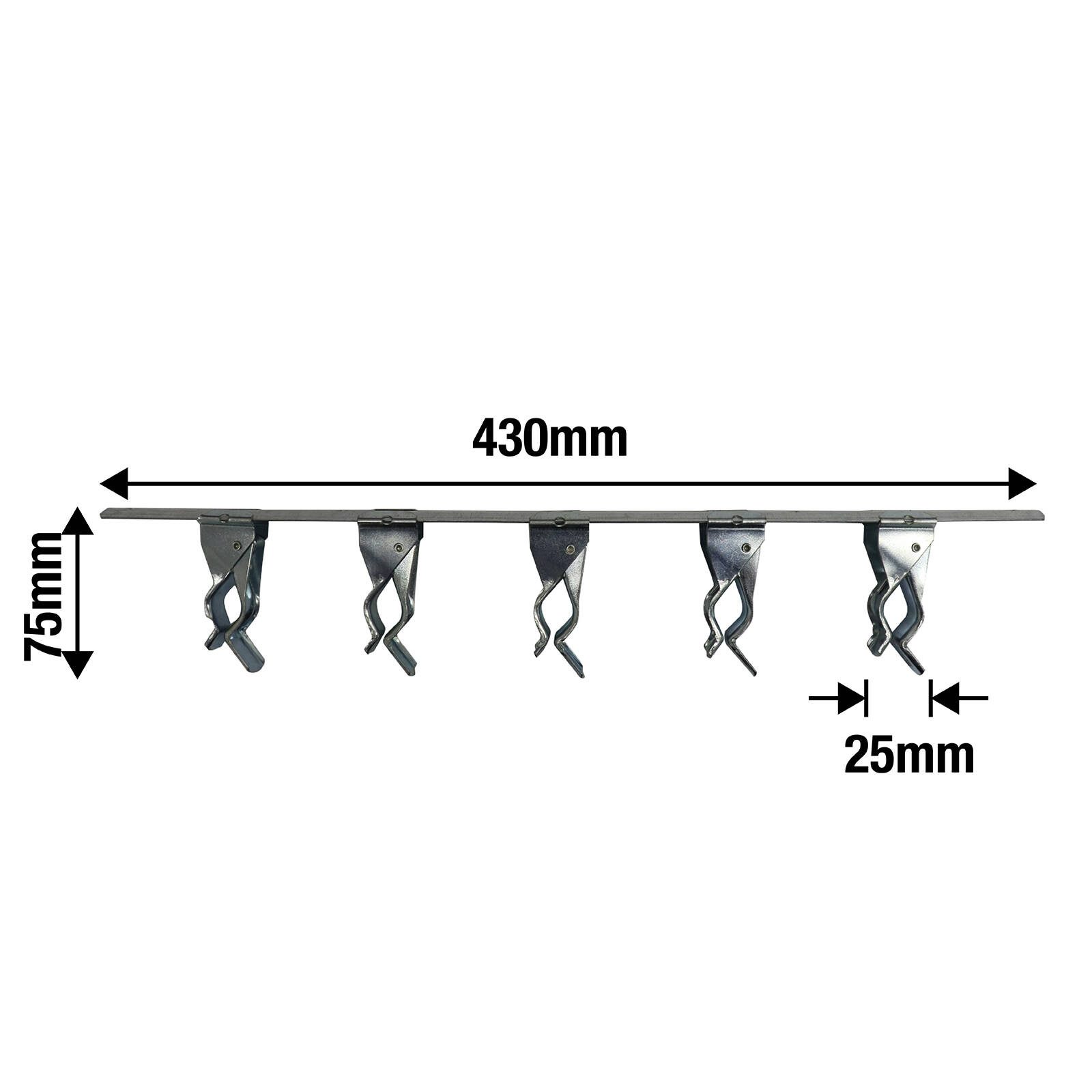 Everhang 425mm 5 Sliding Bars Broom Holder - Image 2