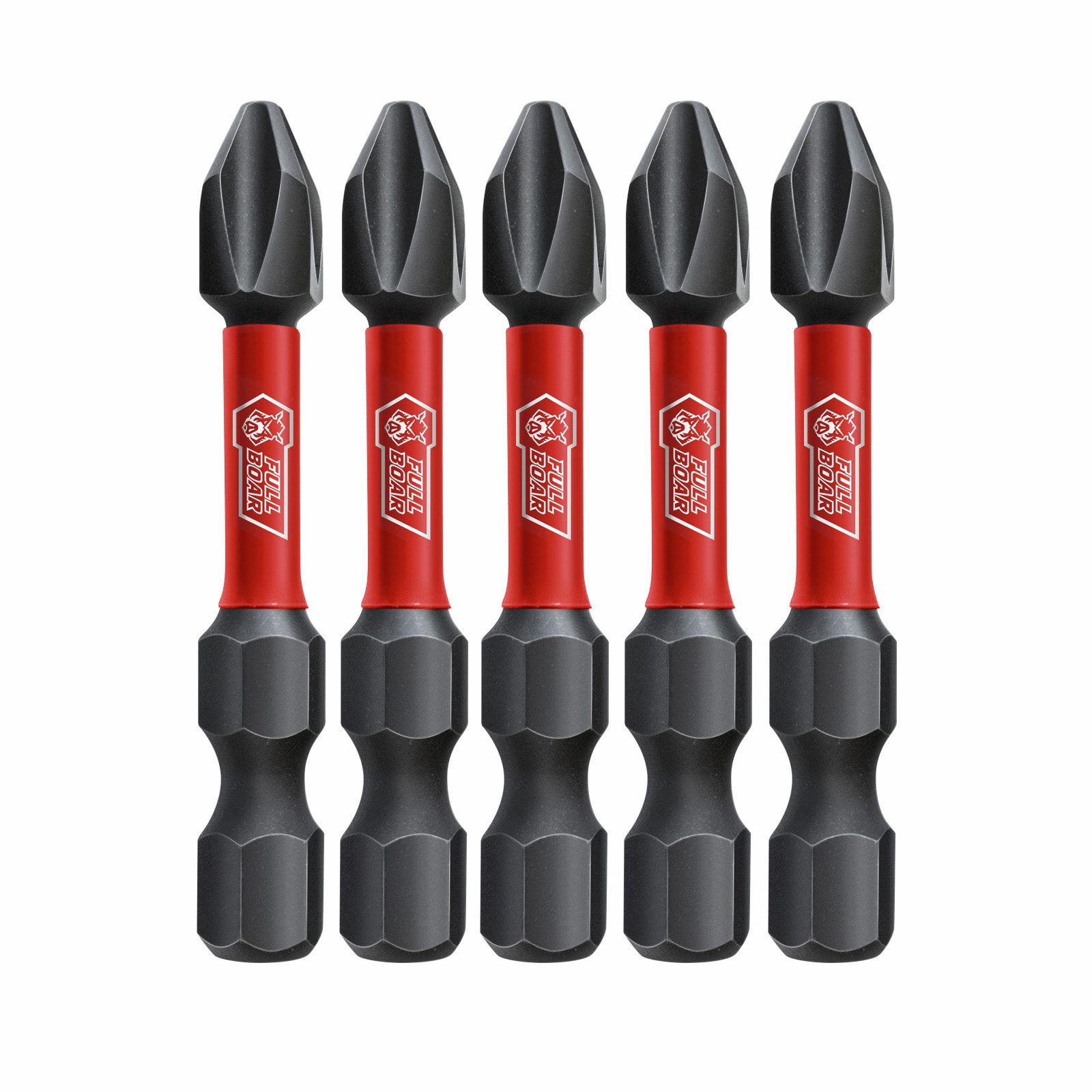 Full Boar PH2 x 50mm Impact Torsion Bit - 5 Pack - Image 2