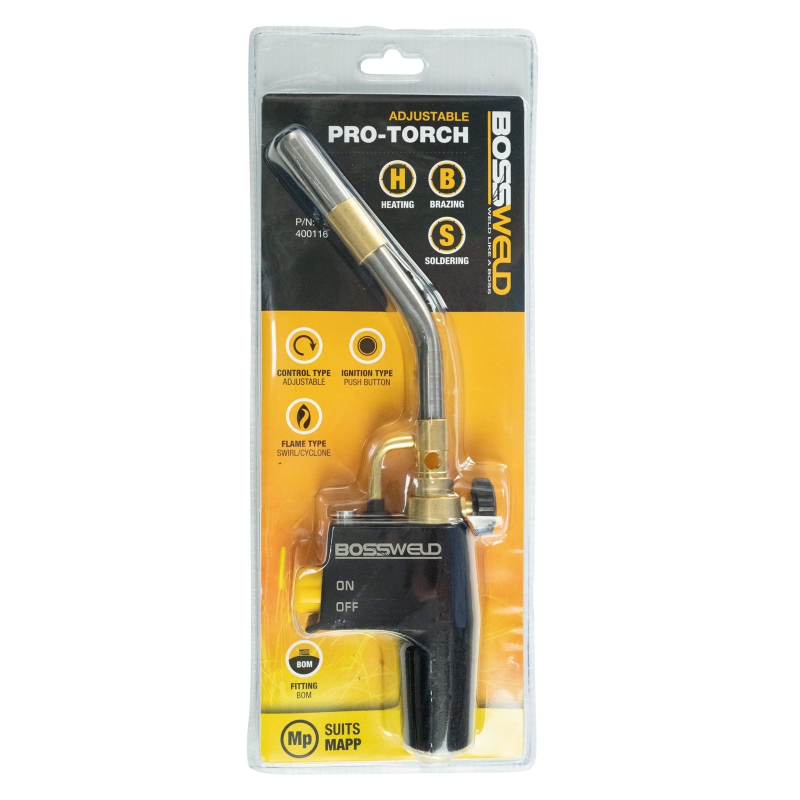 Bossweld Adjustable Map Pro-Torch - Image 2