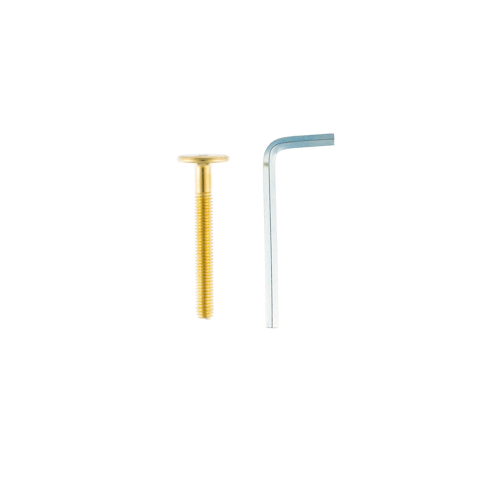 Taskmaster M6 x 50mm Electro Brass Connector Bolts - 20 Pack - Image 7