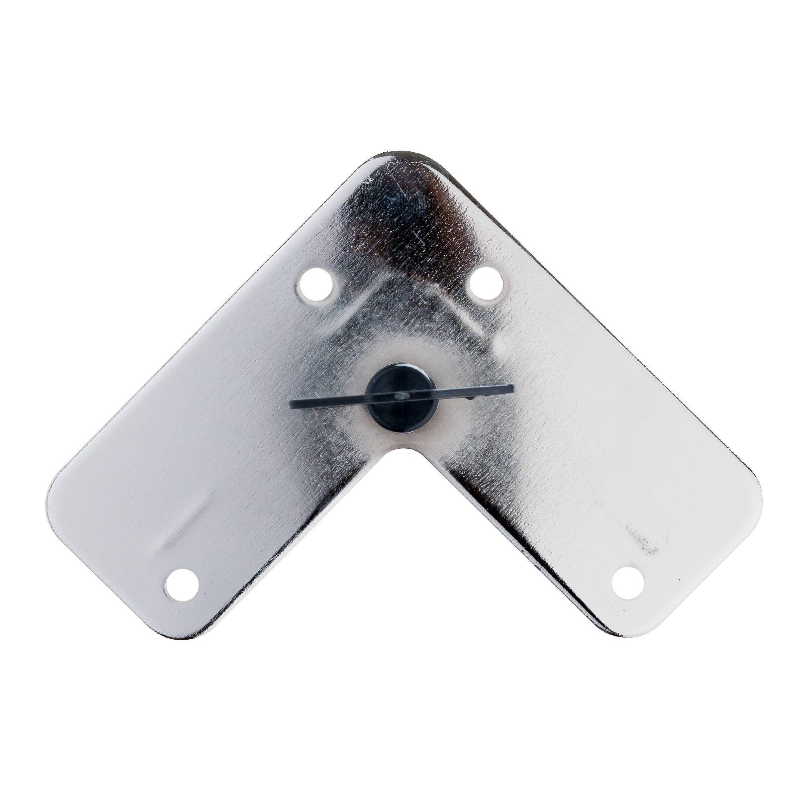 Taskmaster 710 x 2mm Satin Chrome Steel Corner Furniture Leg - Image 4
