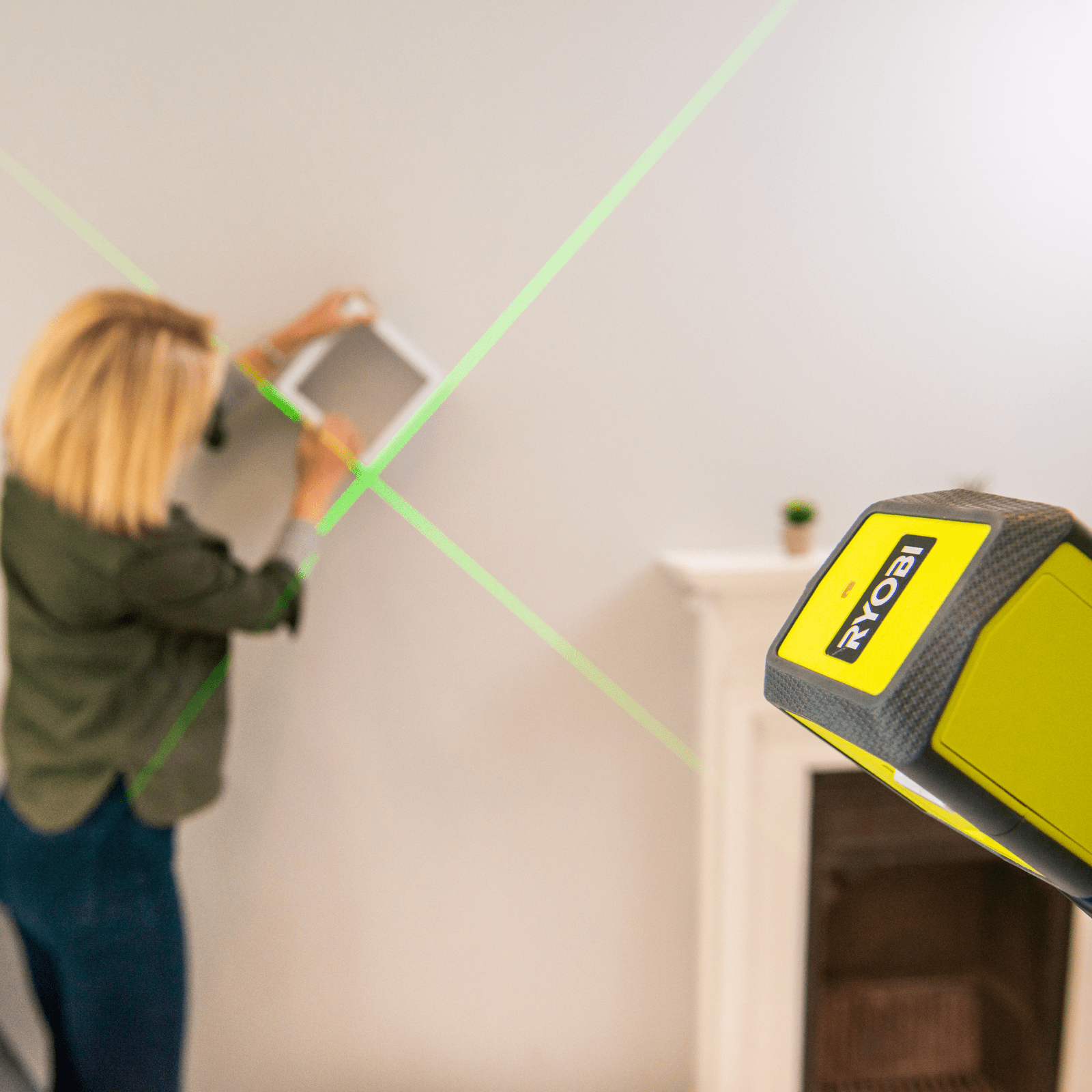 Ryobi 15m Green Cross Line Laser - Image 3