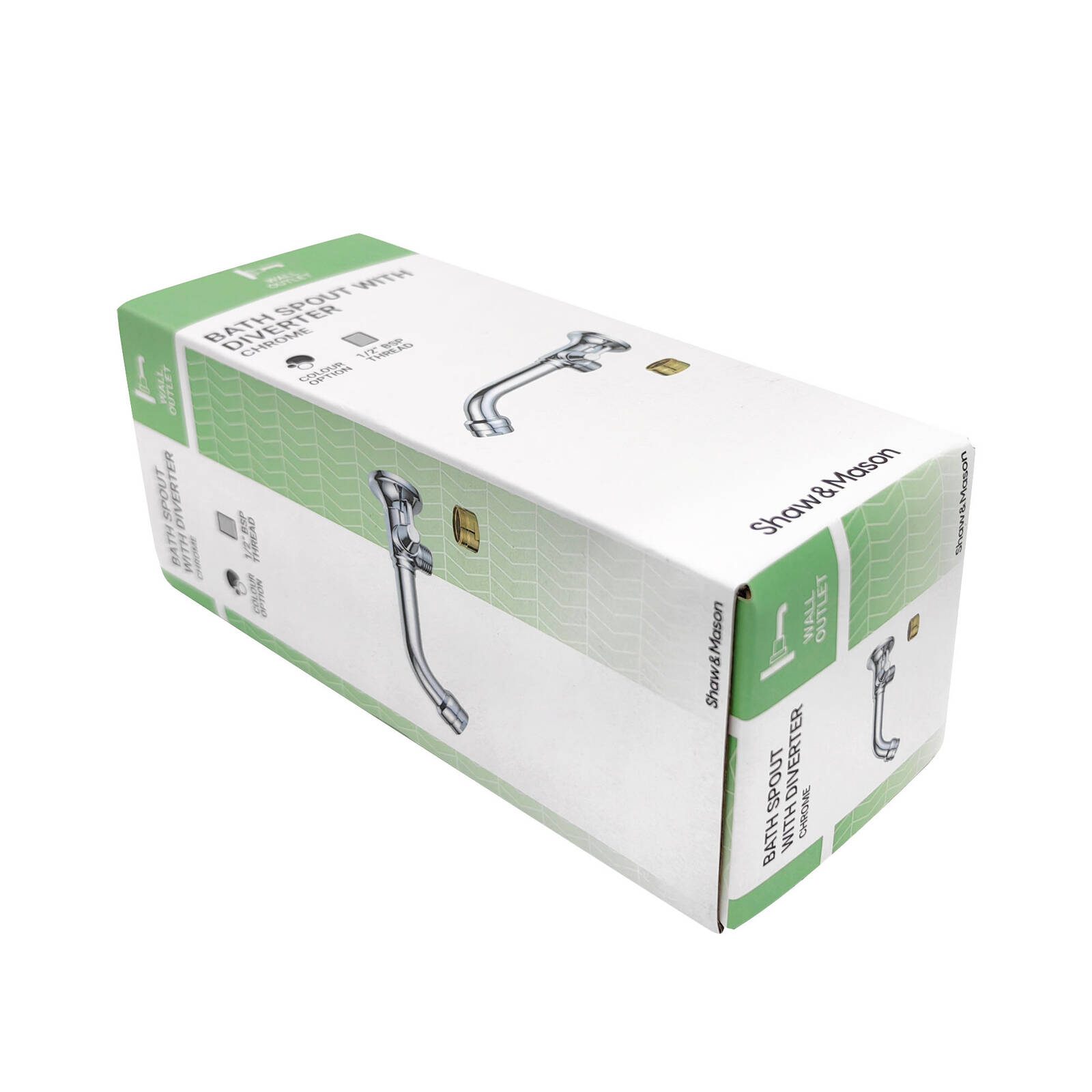Shaw & Mason Chrome Bath Spout Diverter - Image 3