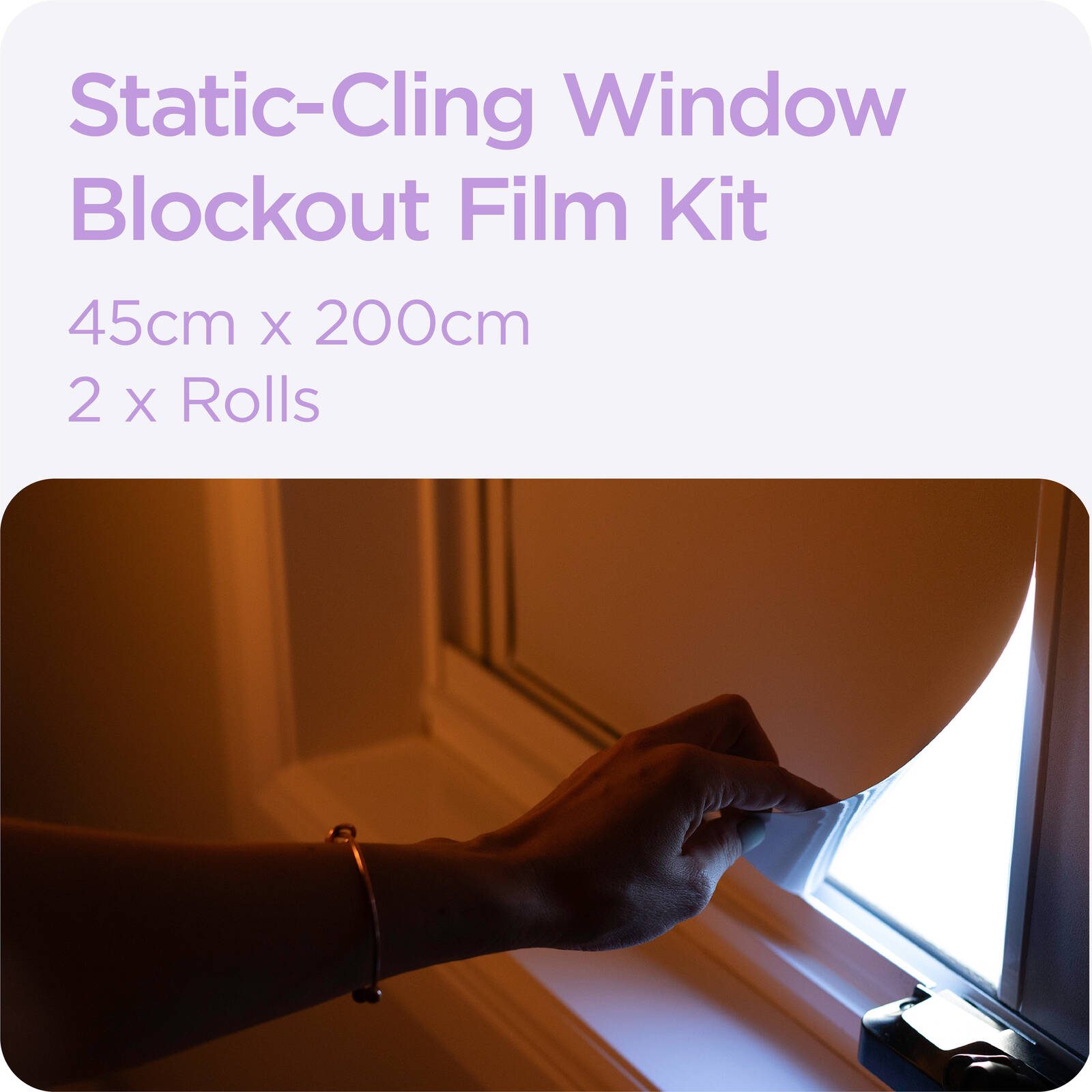 Perma Child Safety Static-Cling Blockout Window Kit - Image 2
