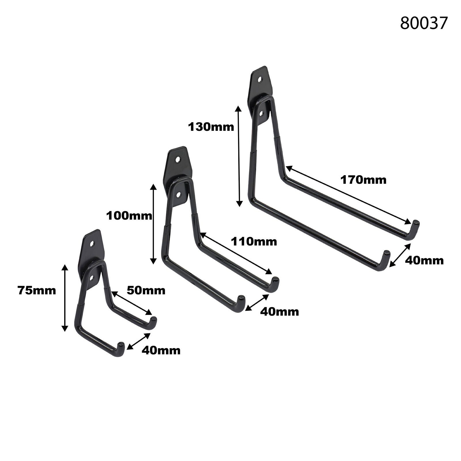Everhang Black Garage U Hook - Multi Pack - Image 4