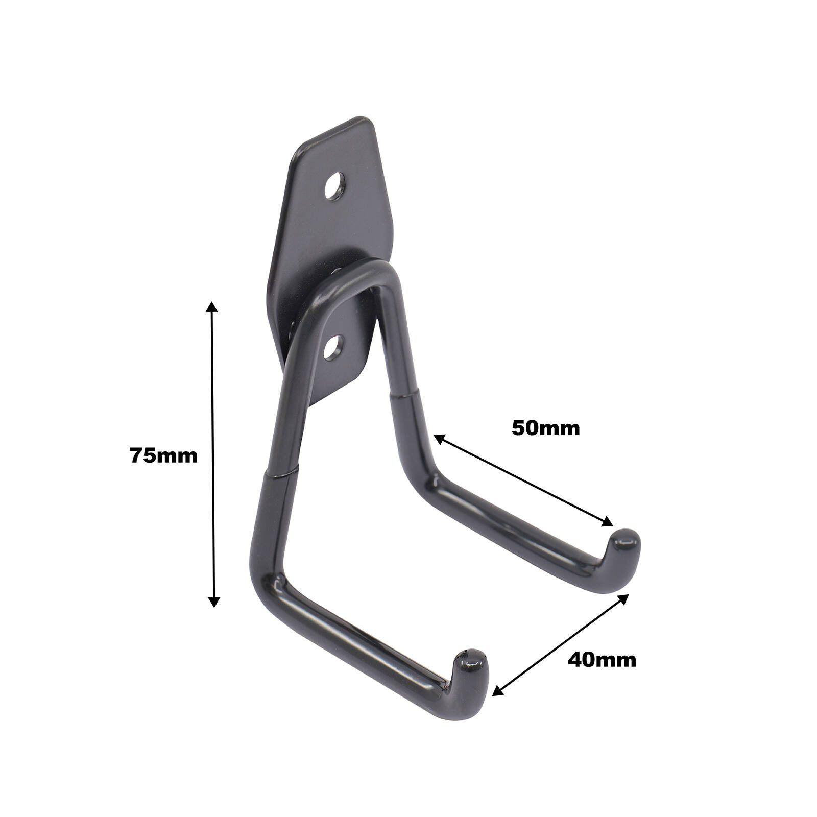 Everhang 45kg Black Small Garage U Hook - 4 Pack - Image 4