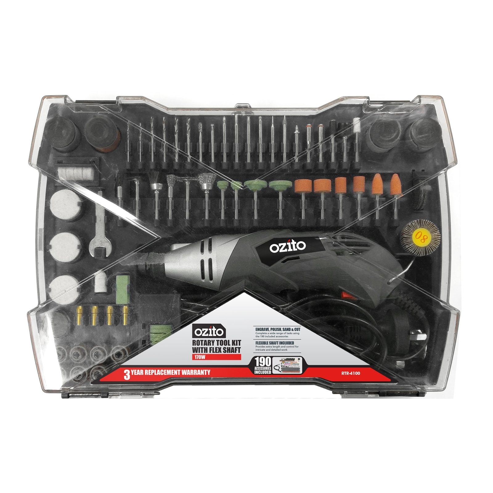 Ozito 170W Rotary Tool Kit RTR-4100 - Image 5