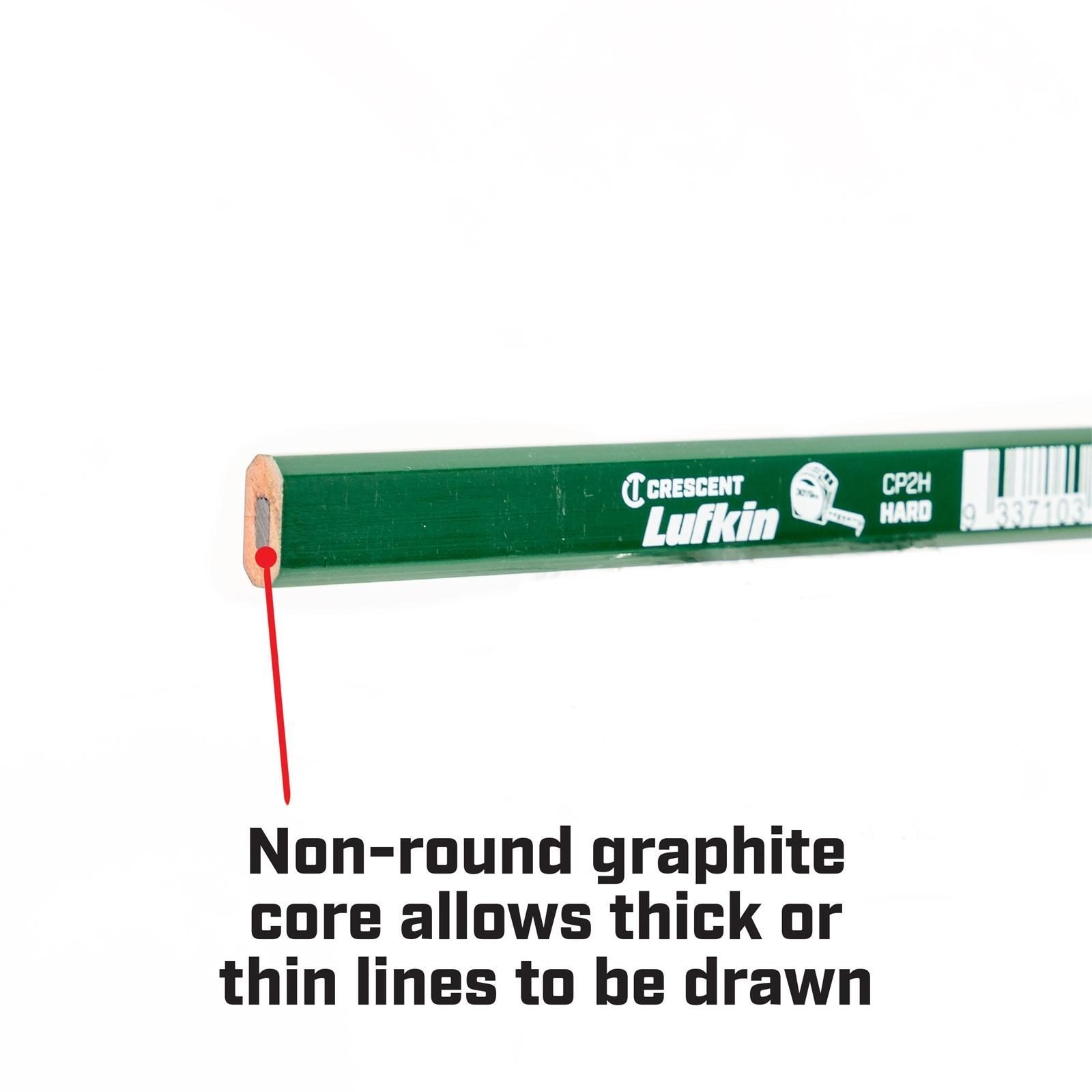 Crescent Lufkin Green Hard Carpenter's Pencil - Image 2