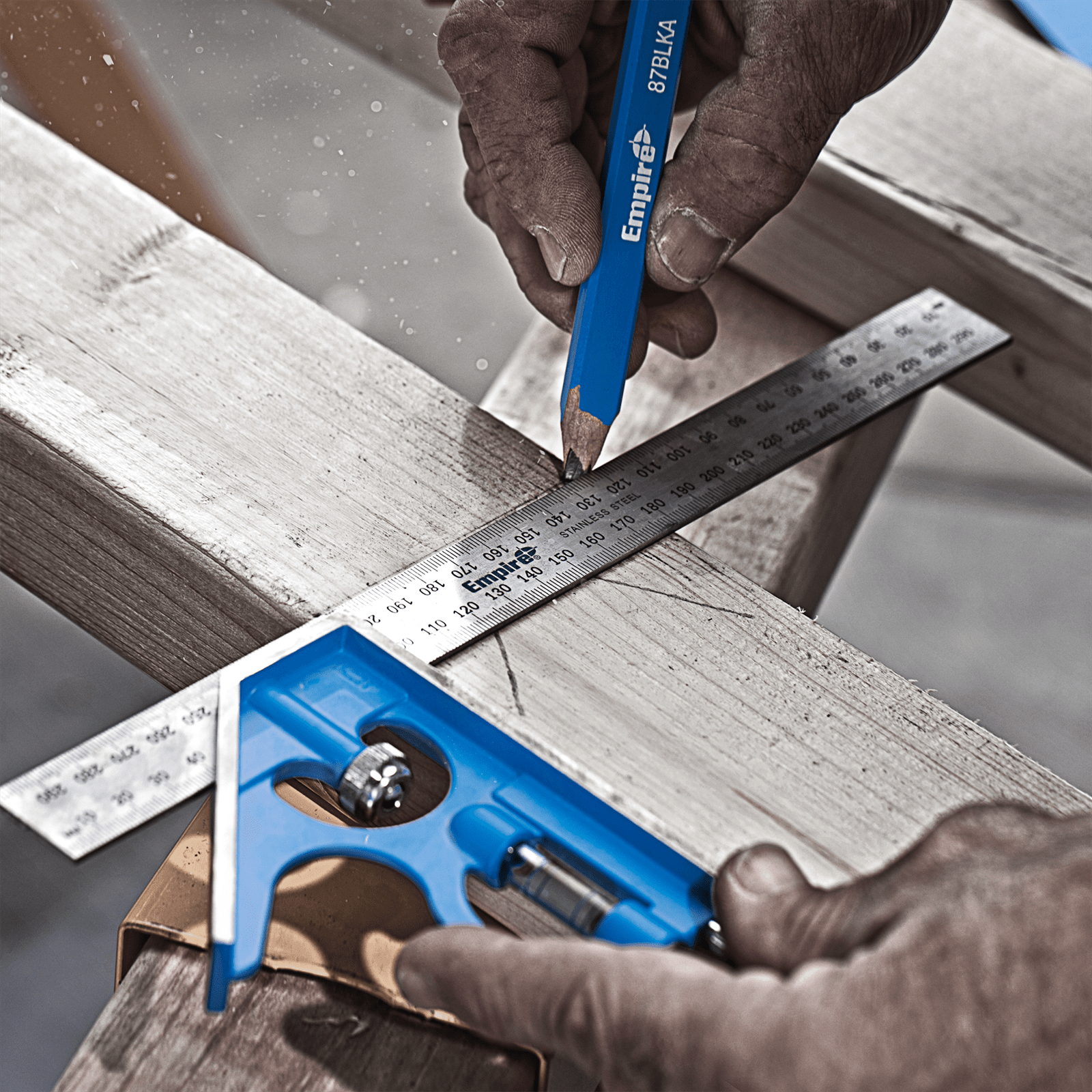 Empire 150mm True Blue Combination Square - Image 4