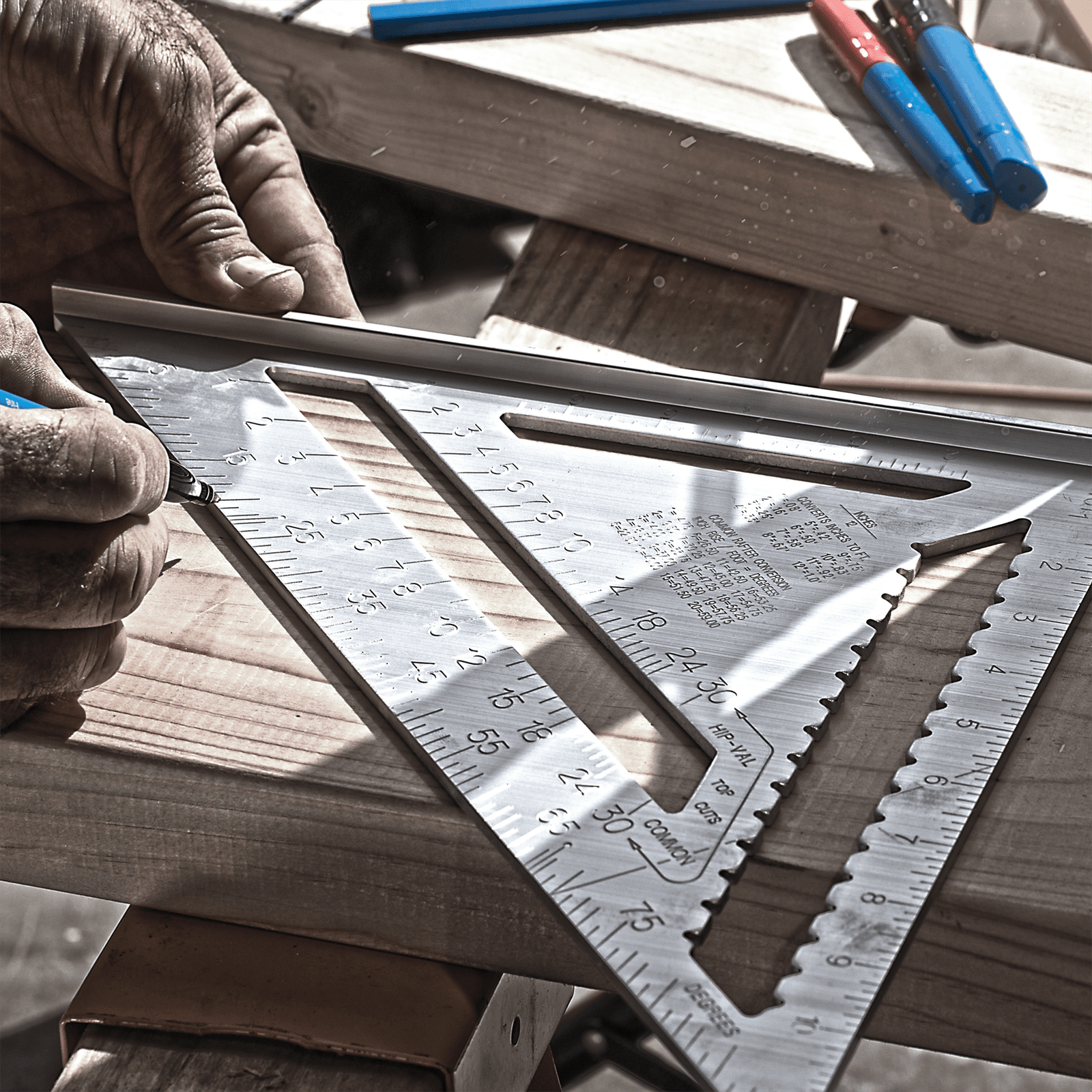 Empire 180mm Aluminium Rafter Square - Image 2