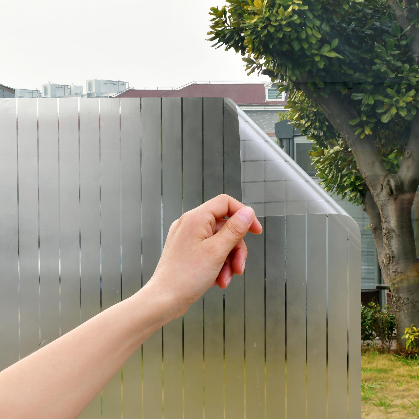Pillar 0.9 x 2m Stripe Embossed Adhesive Window Film - Image 3