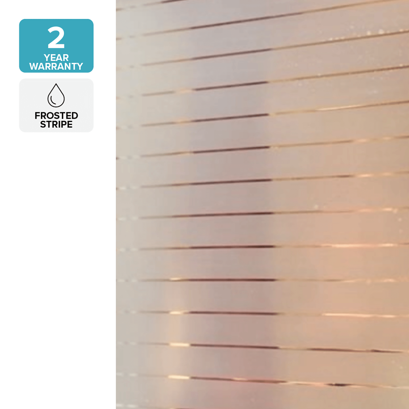 Pillar 0.9 x 2m Stripe Embossed Adhesive Window Film - Image 5