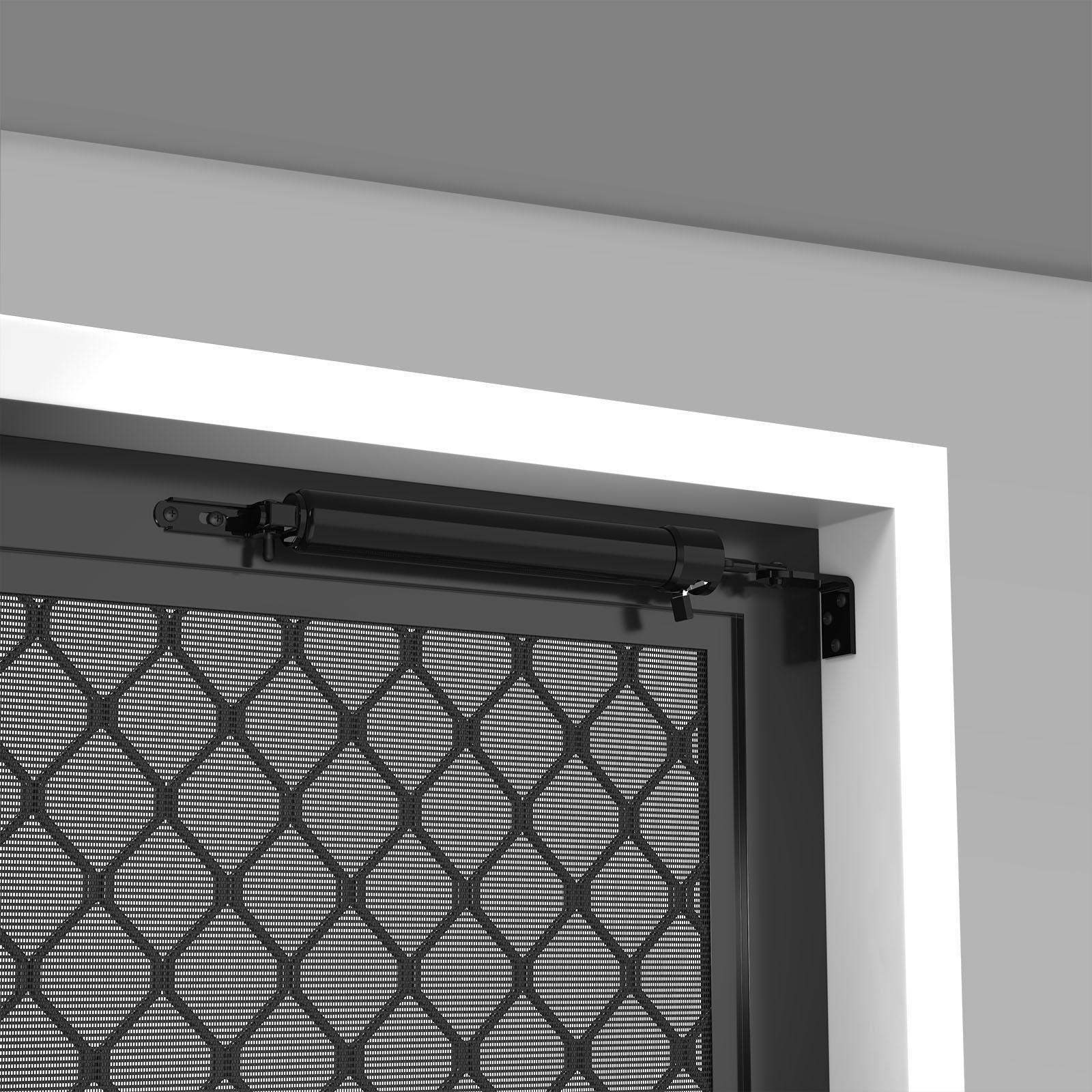 Rolltrak Black Easy Hold Pneumatic Screen Door Closer - Image 3