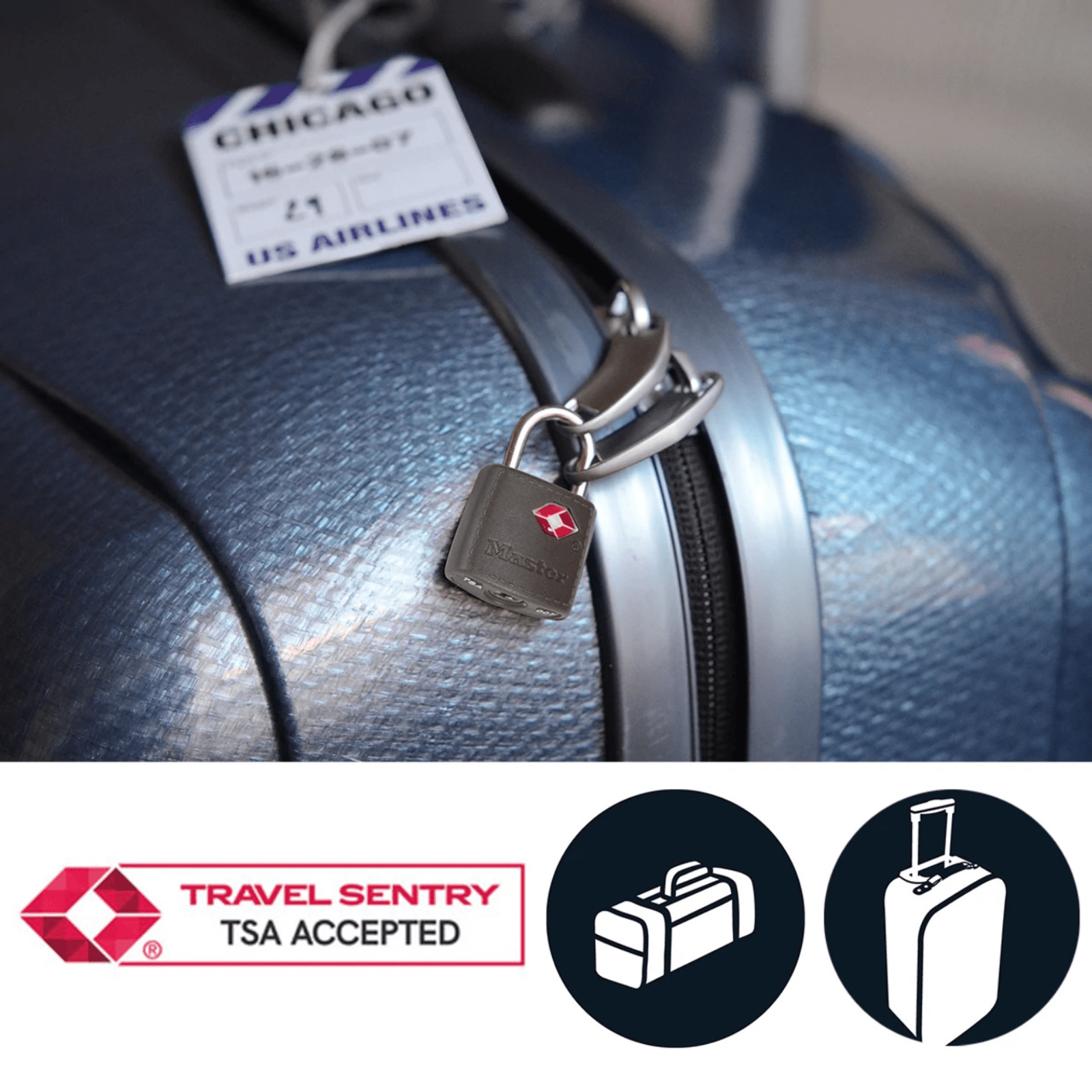Master Lock Wire Cable Combination TSA Luggage Lock - Image 6