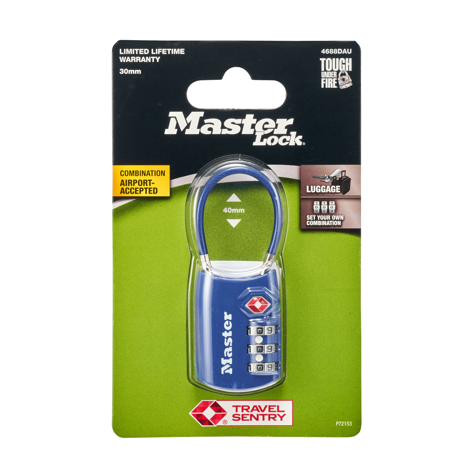 Master Lock Wire Cable Combination TSA Luggage Lock - Image 8