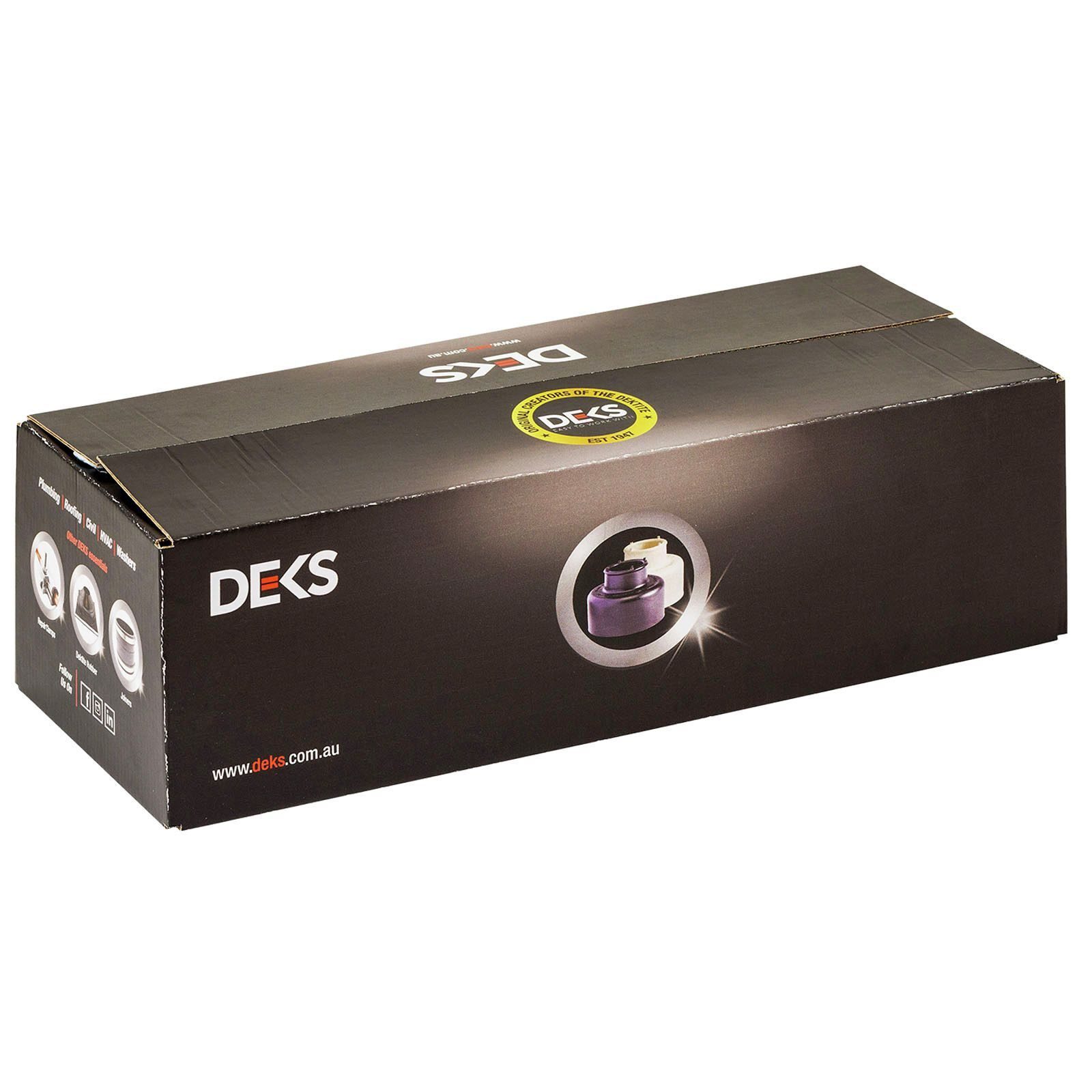 Deks 40mm Black Rubber Pan Flush/Cone - Image 3