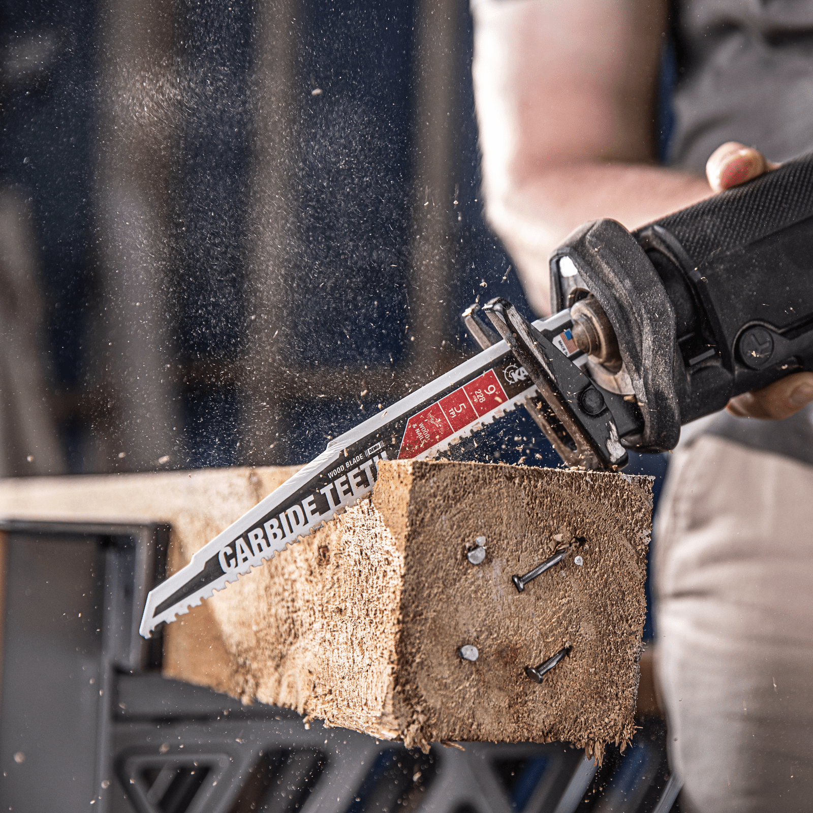 Kango 152mm 5TPI Carbide Teeth Wood & Nails Recip Saw Blade - Image 5