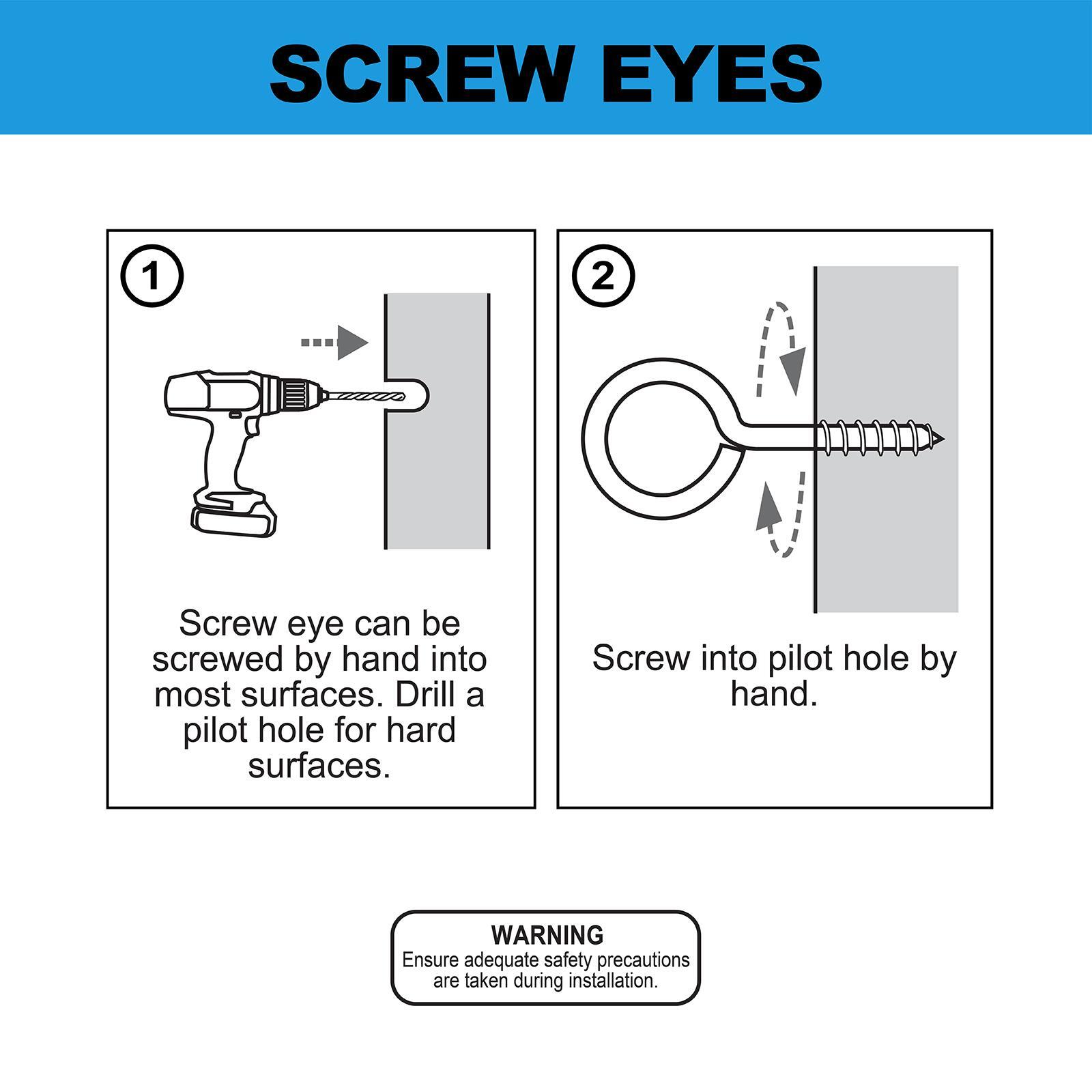 Everhang 7mm Screw Eye Hook - 100 Pack - Image 5