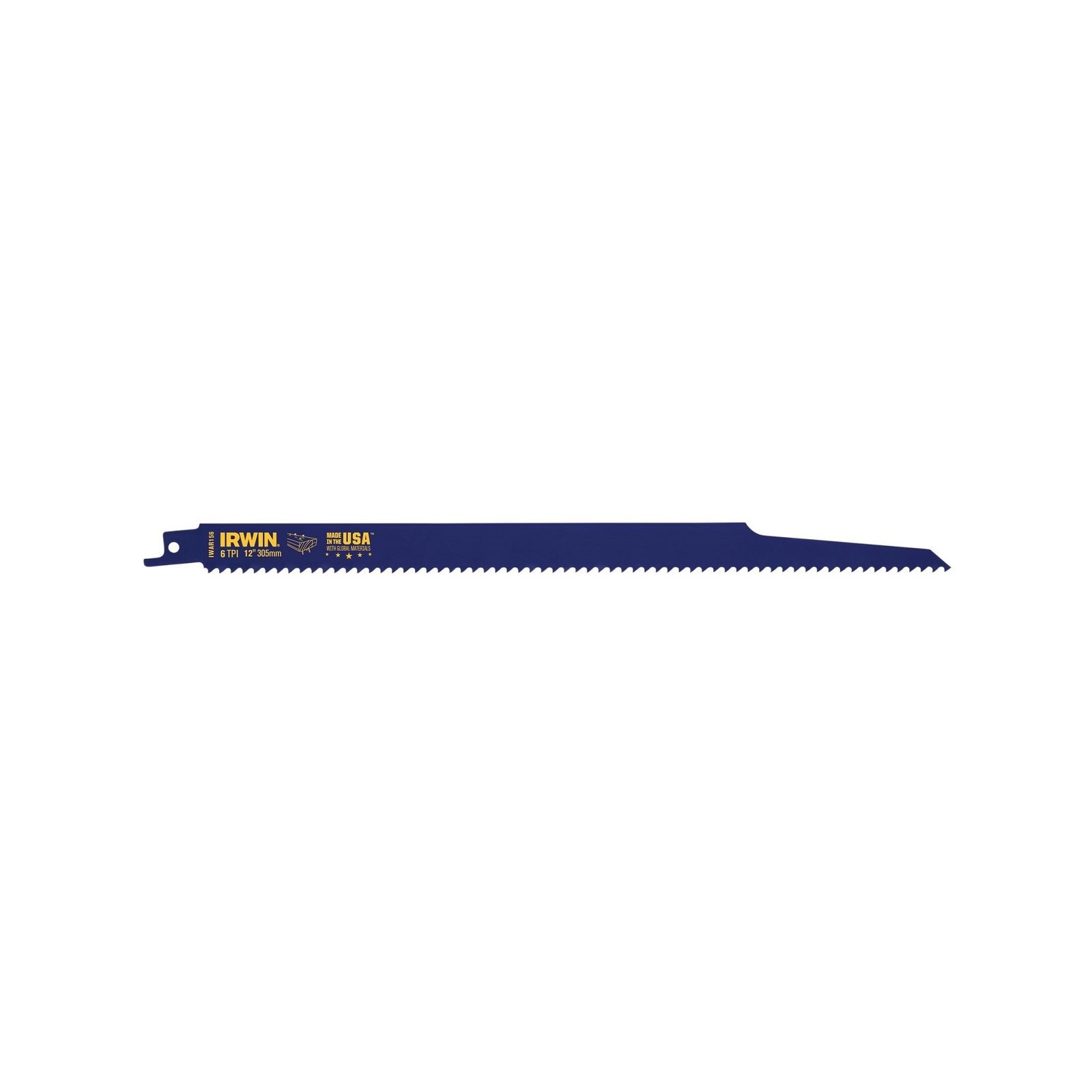 Irwin 12" 6TPI Bi-Metal Wood Cutting Reciprocating Saw Blade - 5 Pack - Image 2