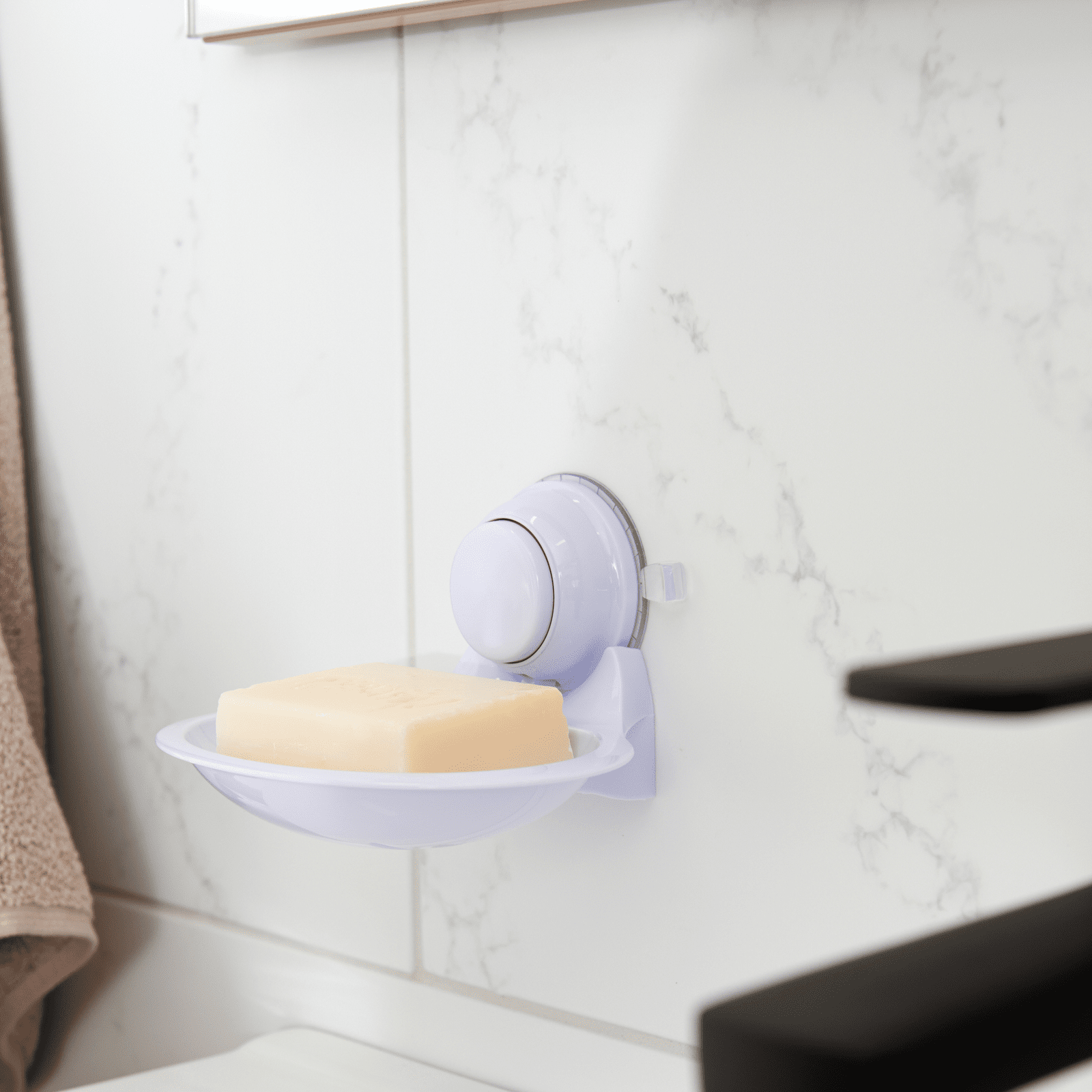 Naleon Chrome Super Suction Soap Dish - Image 2