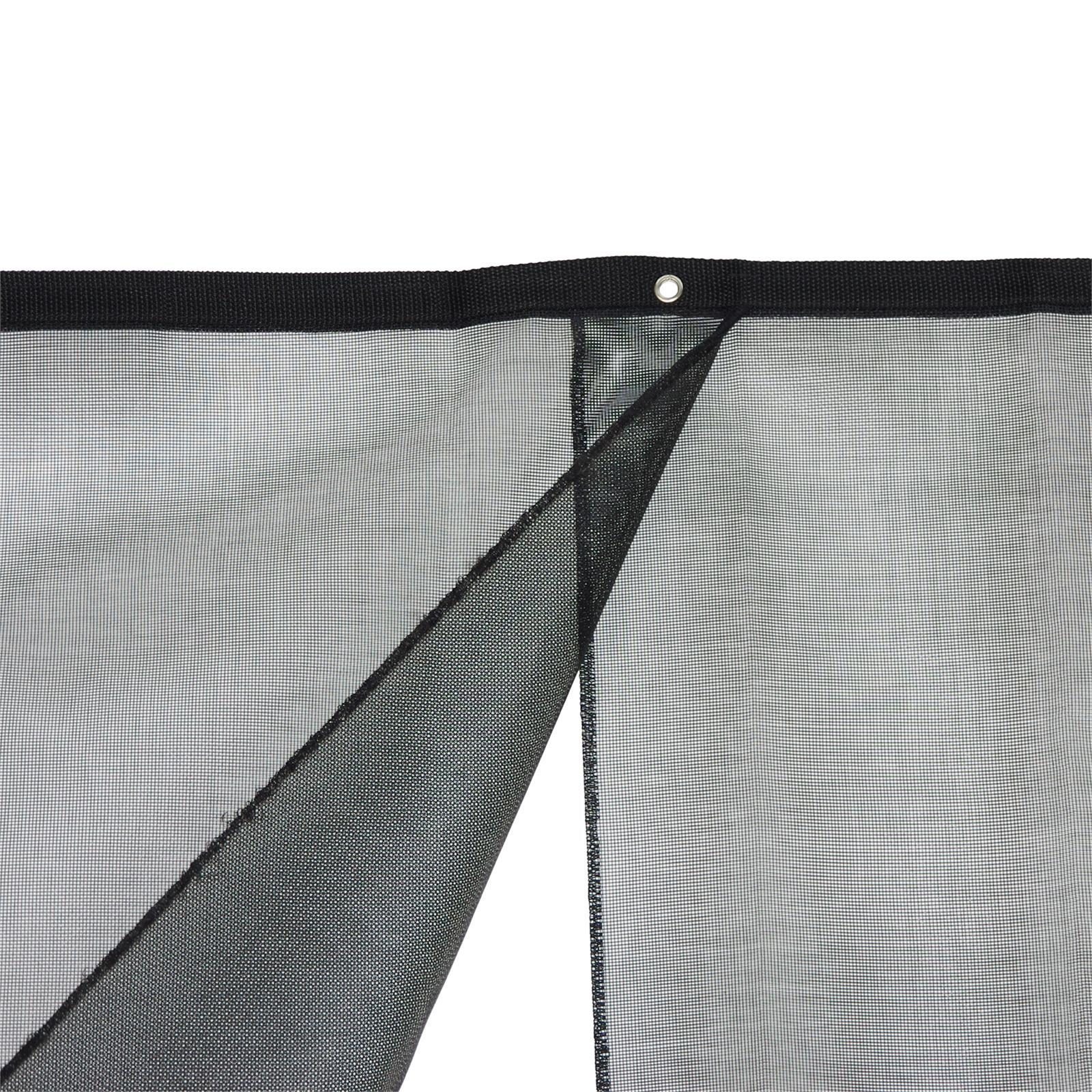 Pillar 300 x 240cm Black Magnetic Patio Curtain - Image 2