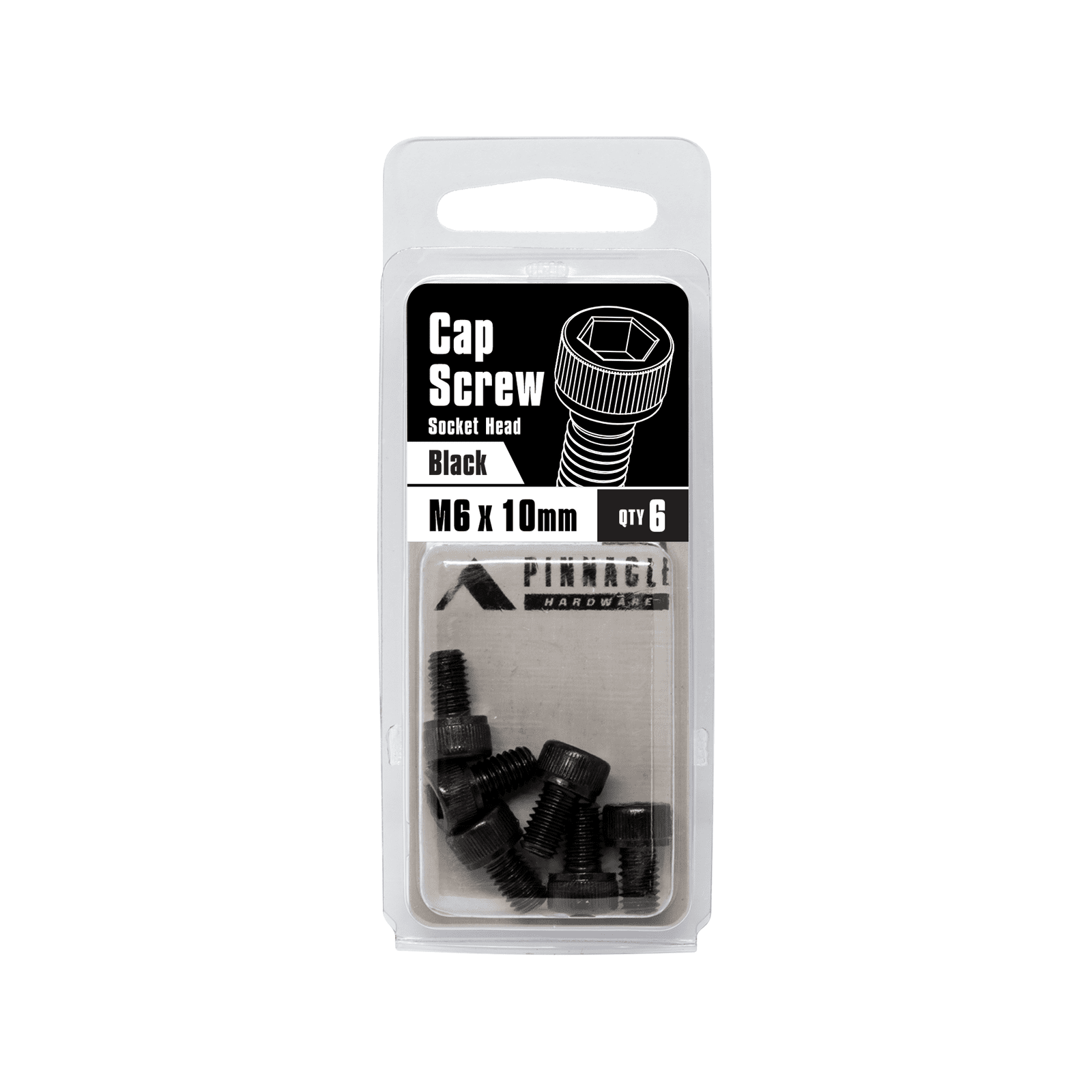 Pinnacle M6 x 10mm Black Oxide Socket Head Cap Screw - 6 Pack - Image 2