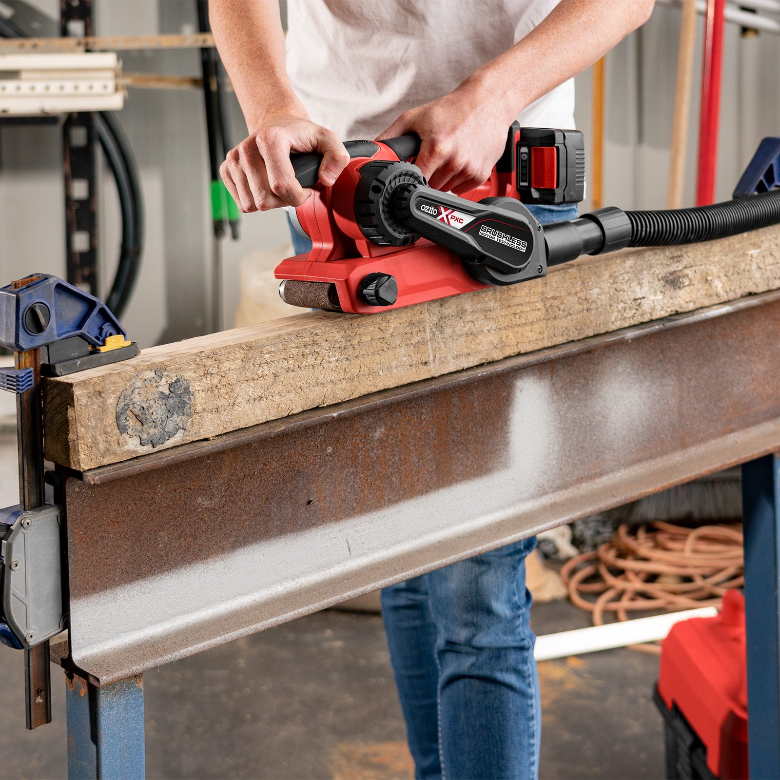 Ozito PXC 18V Brushless Belt Sander PXBBSS-457 - Skin Only - Image 5