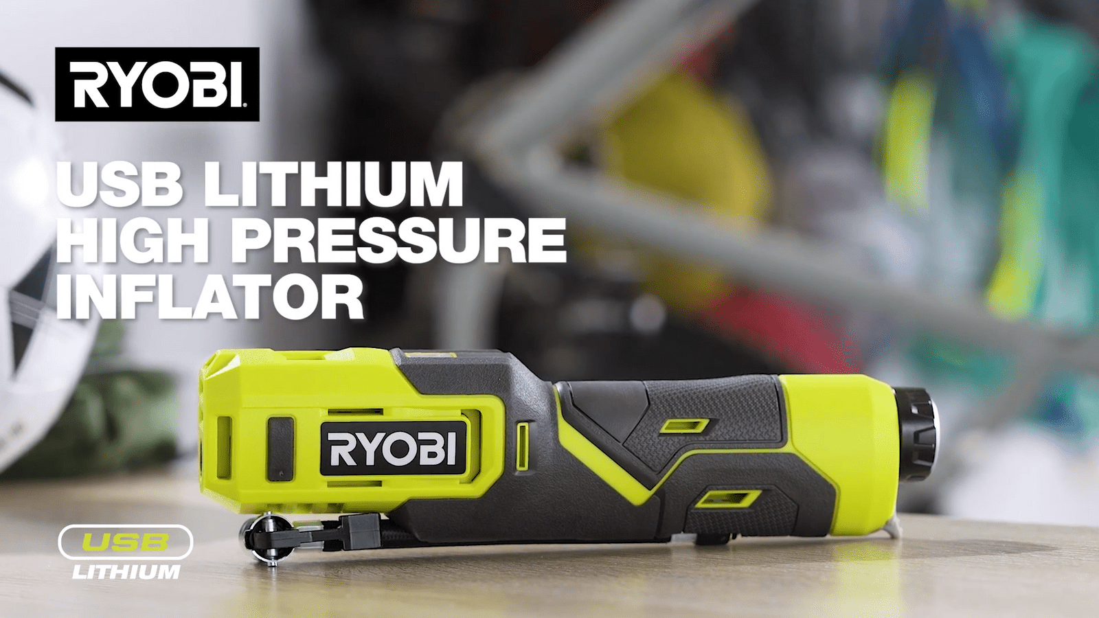 Ryobi USB High Pressure Inflator 2Ah Kit - Image 8