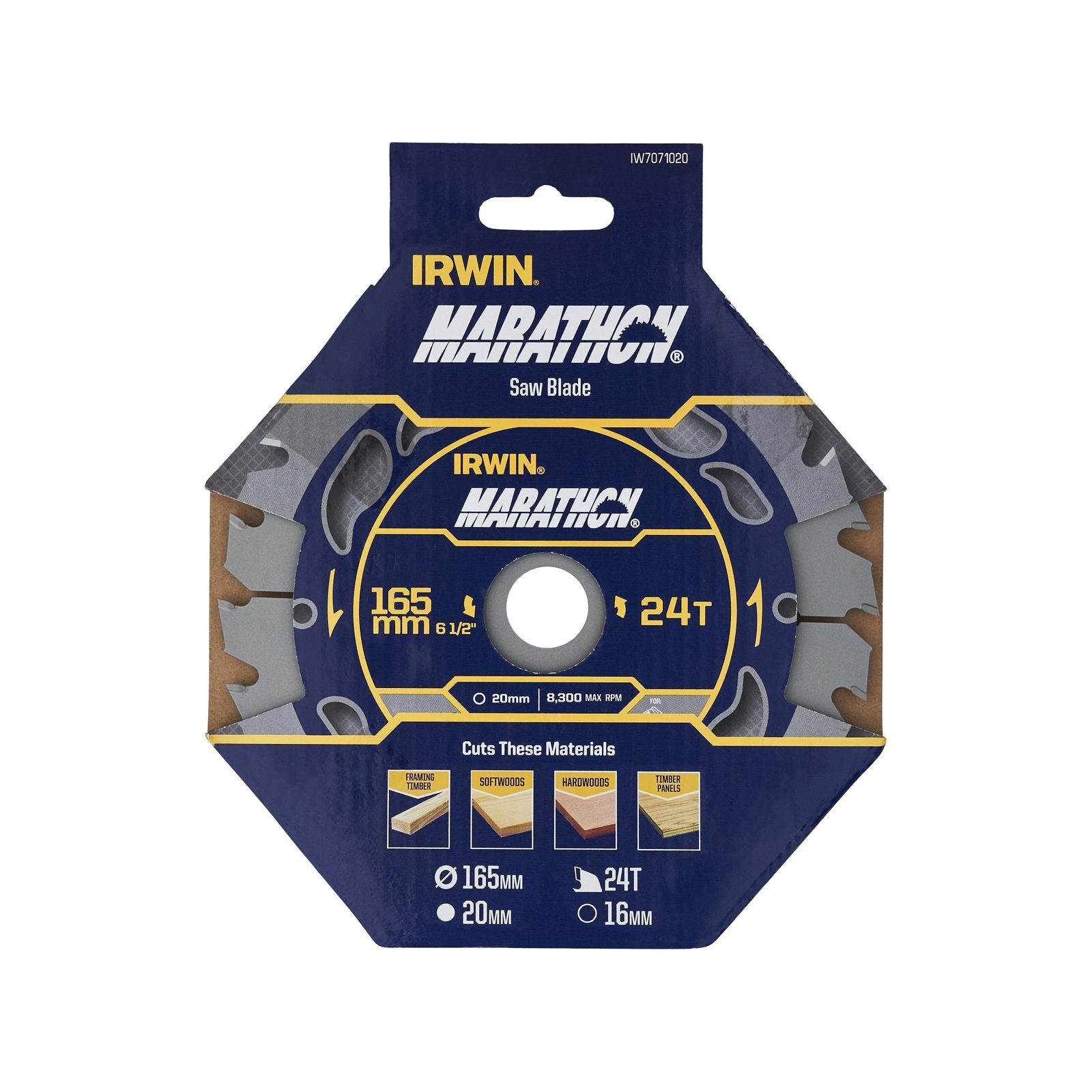 IRWIN 165mm 24T Marathon Circular Saw Blade - Image 2