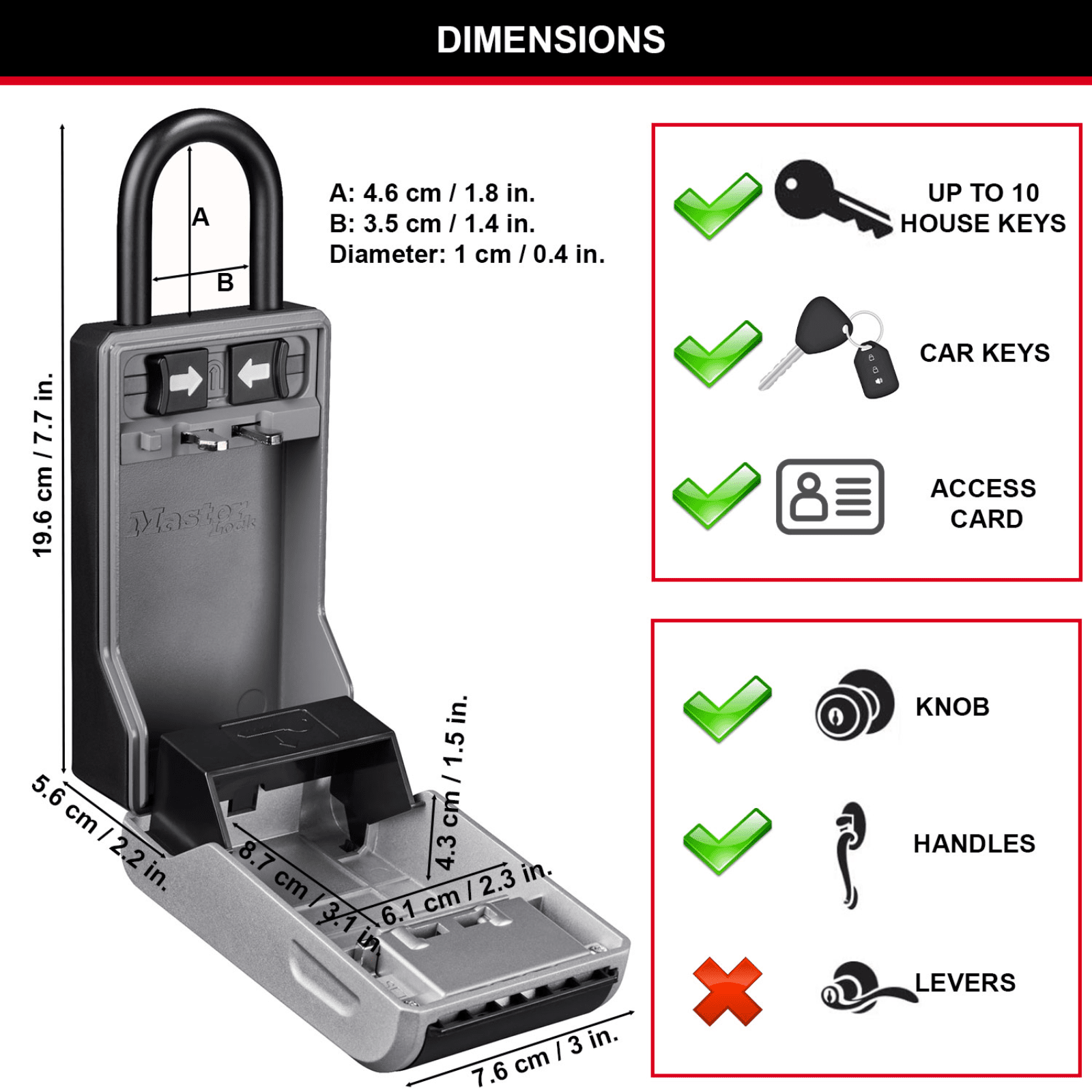 Master Lock Portable Next Gen Key Safe - Image 4