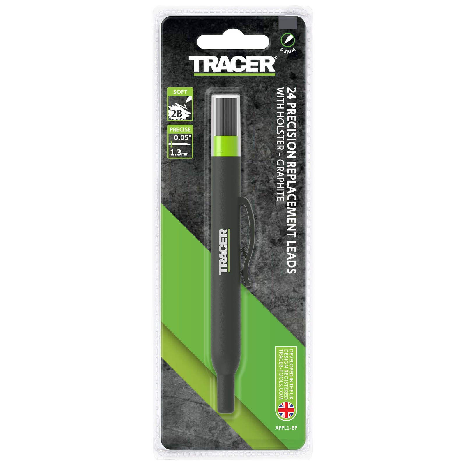 TRACER PRO 1.3mm Graphite Replacement Leads - 24 Pack - Image 2