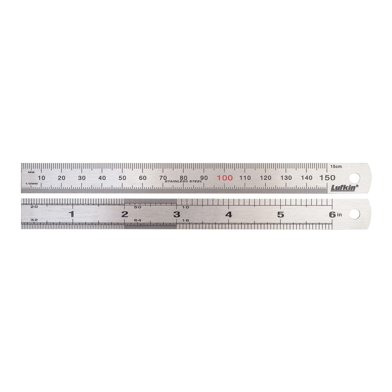 Crescent Lufkin 150mm / 6" Stainless Steel Rule - Image 2