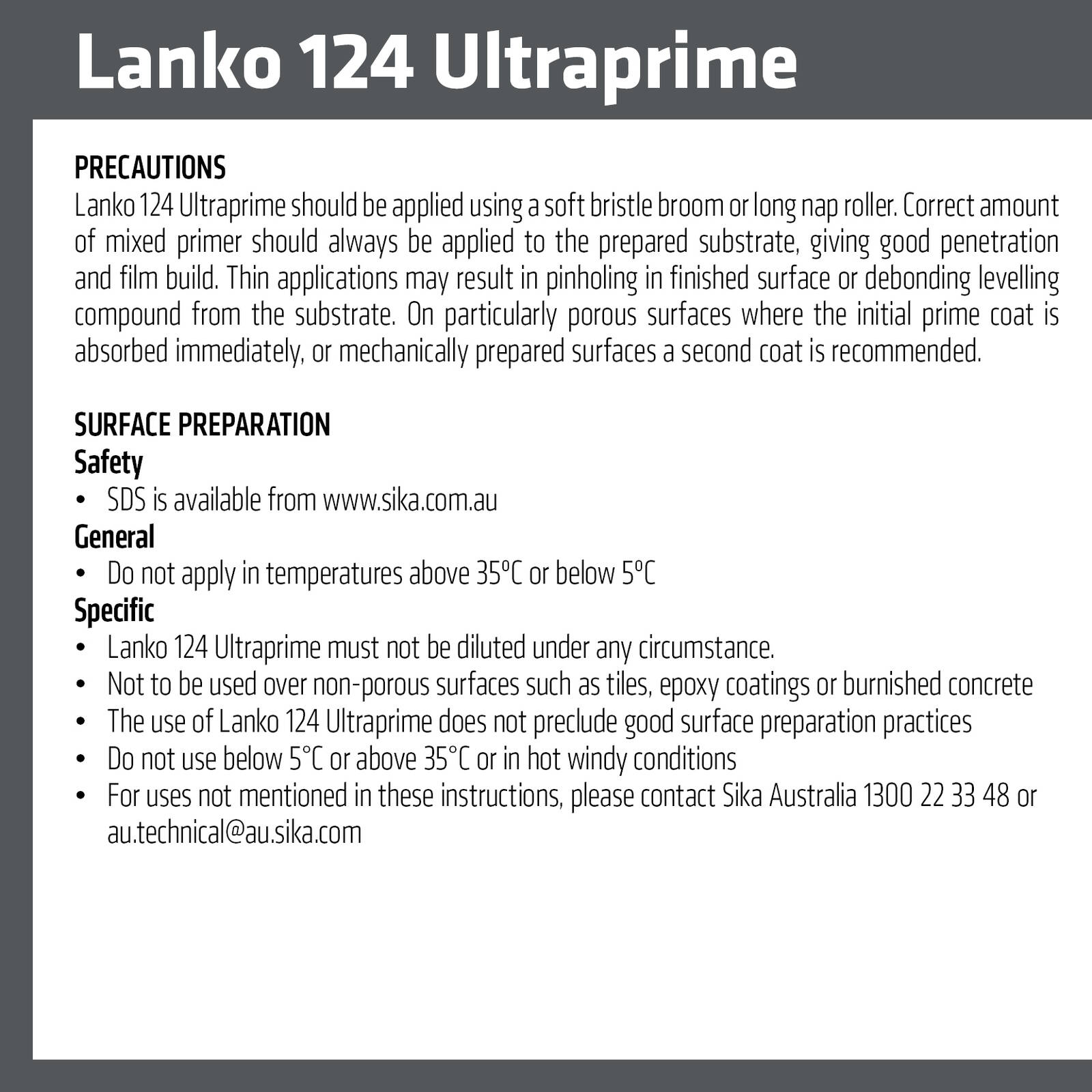 Davco Lanko 1L Ultraprime 124 Surface Primer - Image 5