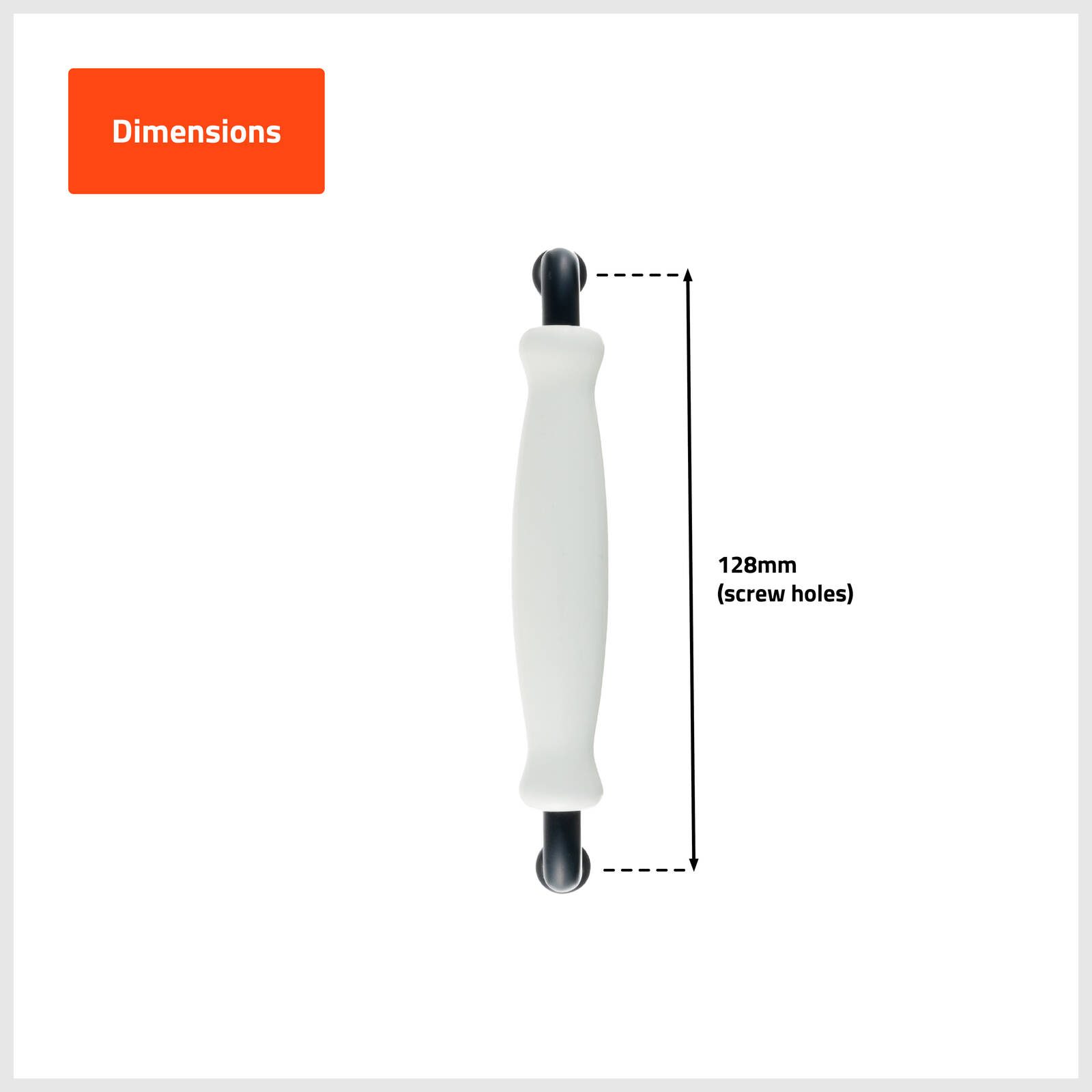 Taskmaster Ceramic Cabinet Handle - 4 Pack - Image 2