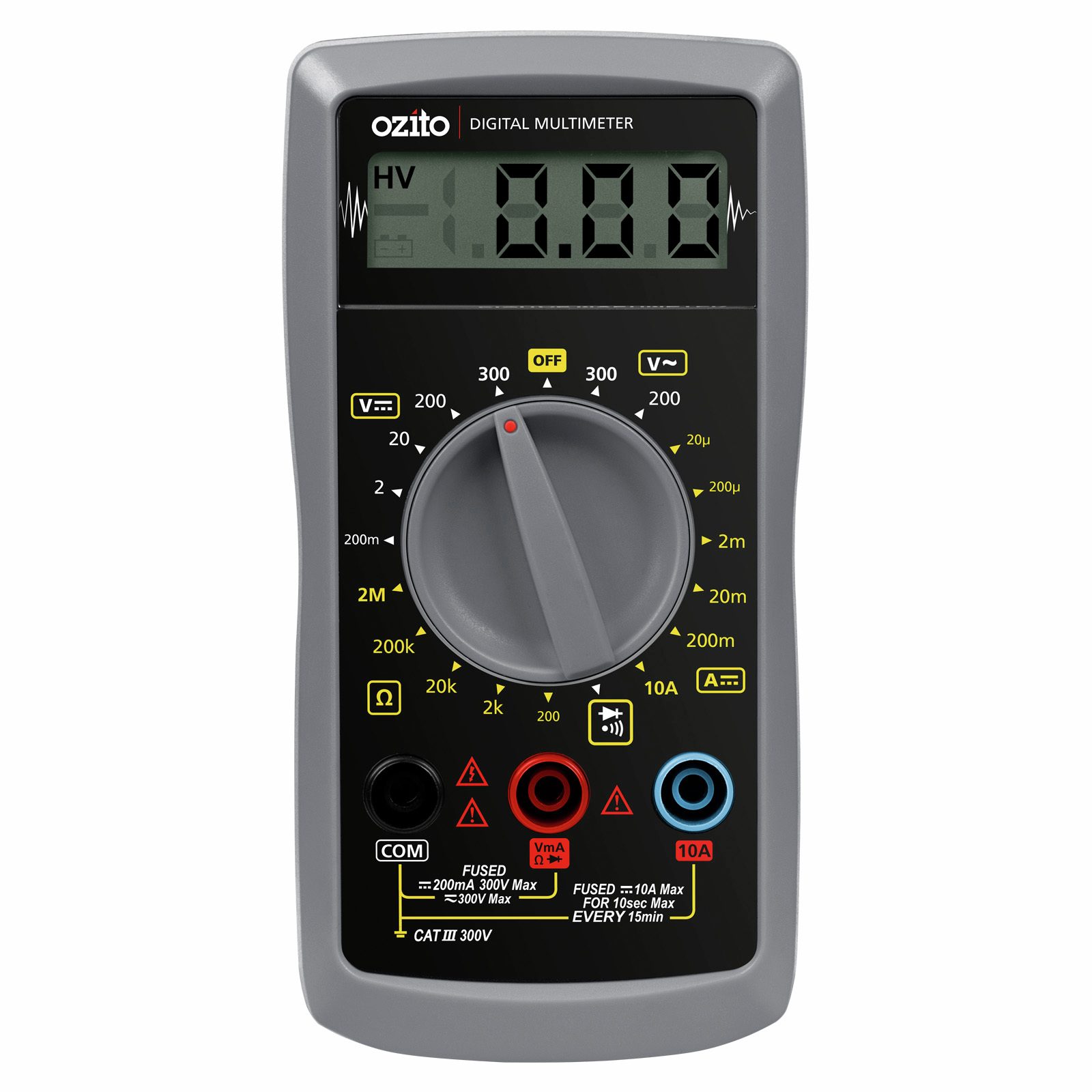 Ozito 300V 10A Digital Multimeter - Image 2